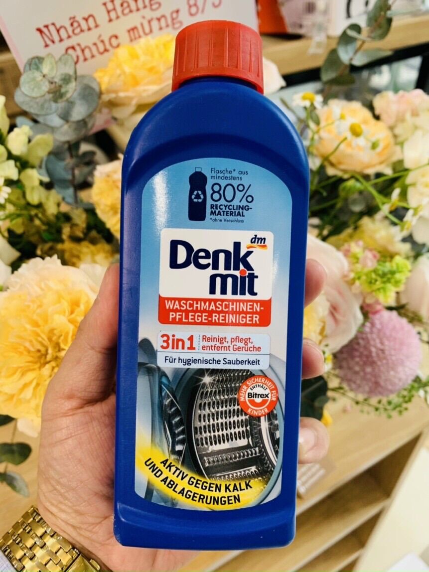 Dung dịch vệ sinh lồng máy giặt Denkmit 3 in 1 - Đức