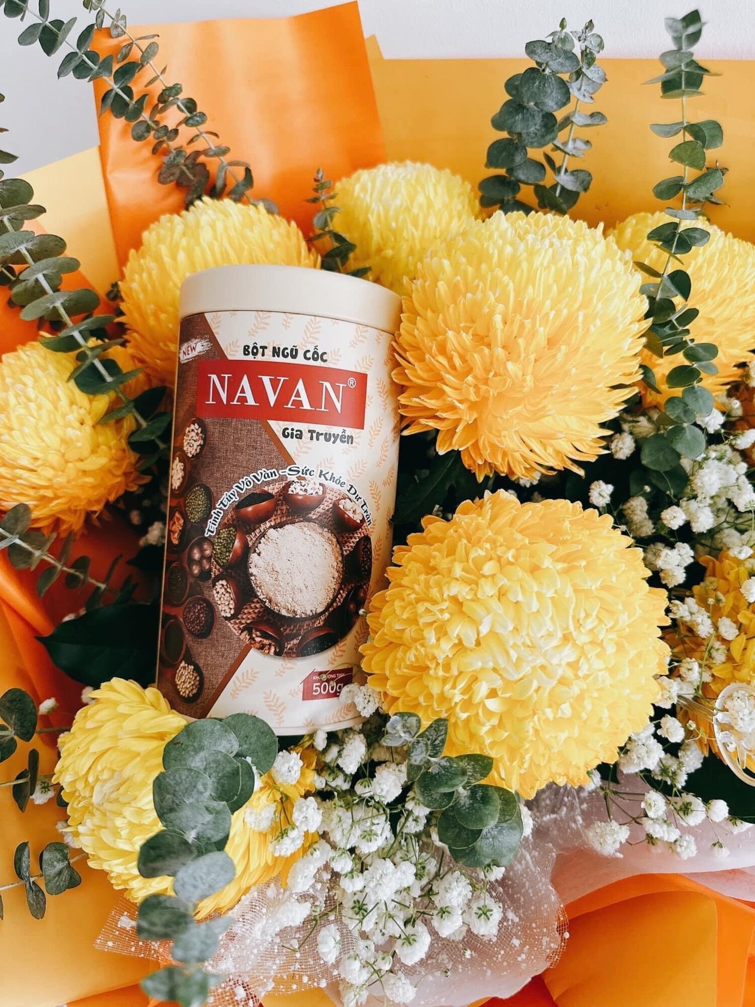   Chính Hãng Tặng Sữa khi mua Lon  Ngũ Cốc Navan Lon Túi Gia Truyền Lợi Sữa 