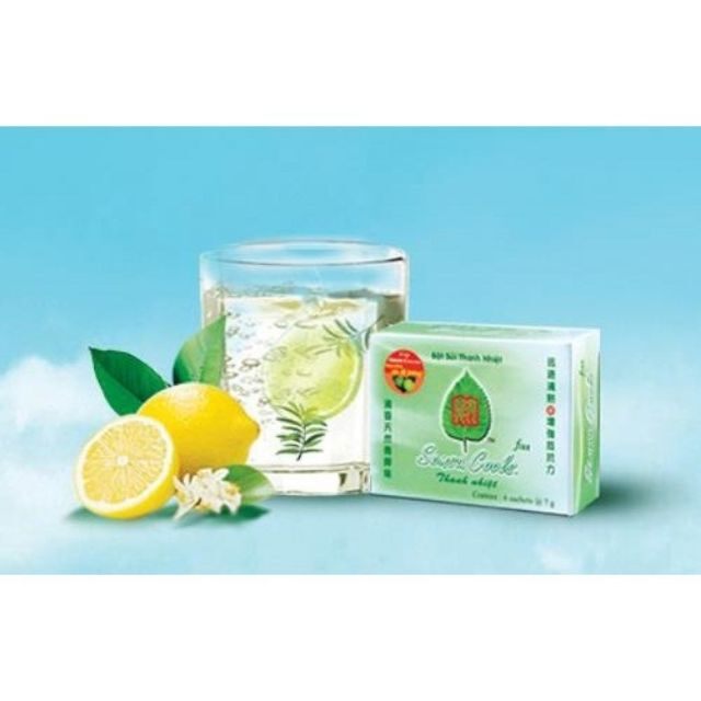 Bột sủi thanh nhiệt sensa cools bổ sung vitamin c giúp thanh nhiệt và tăng sức đề kháng