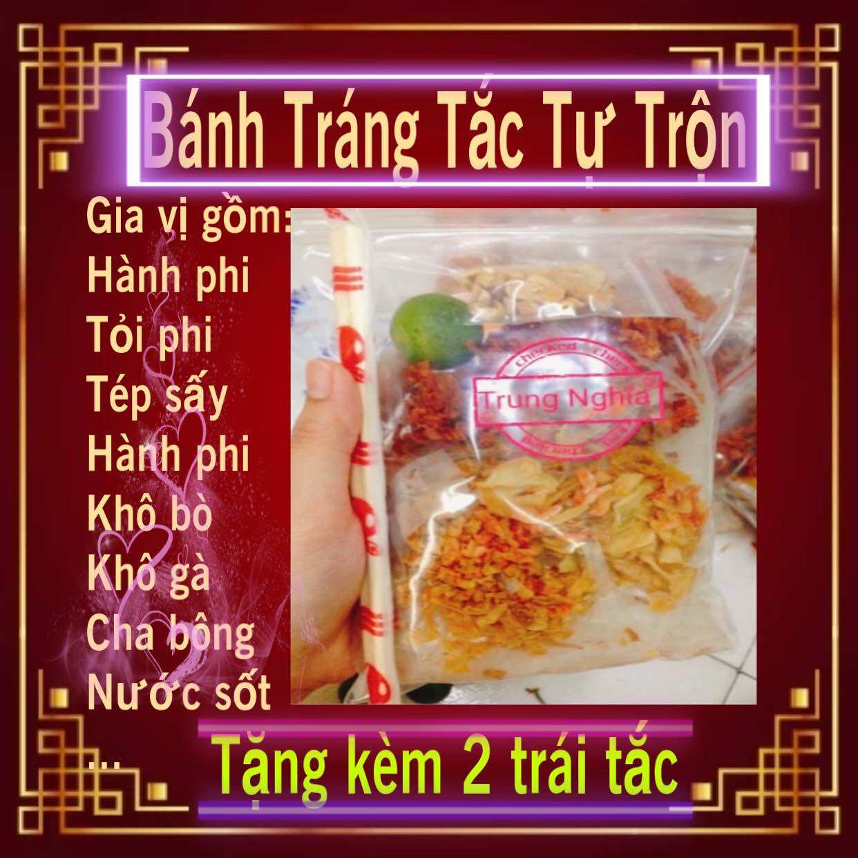 Bánh Tráng Tắc Tự Trộn. Trung Nghĩa