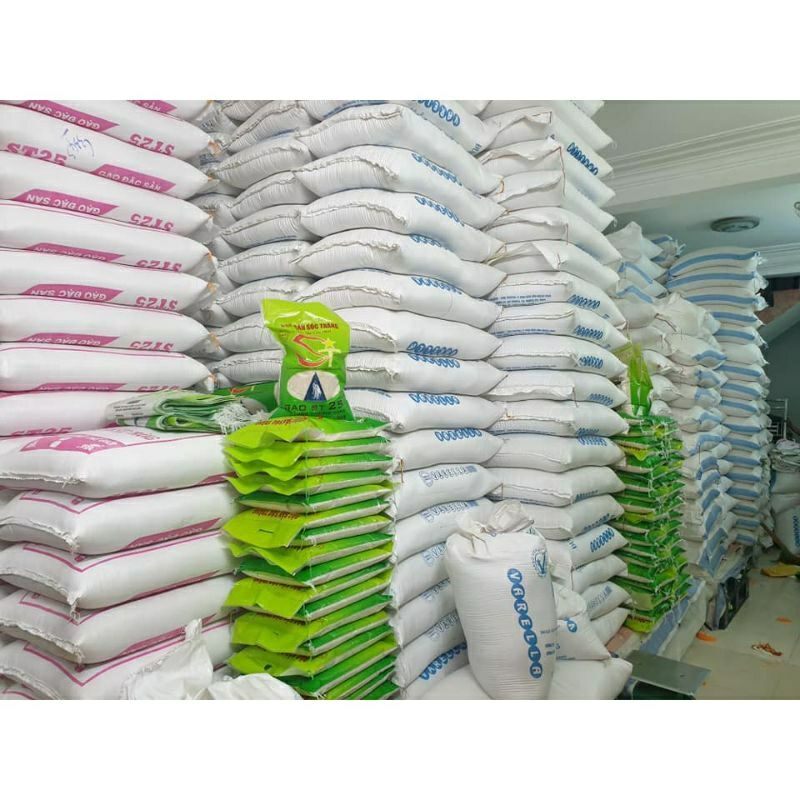 Gạo Lài Miên Campuchia Thơm dẻo dai cơm Bao5kg