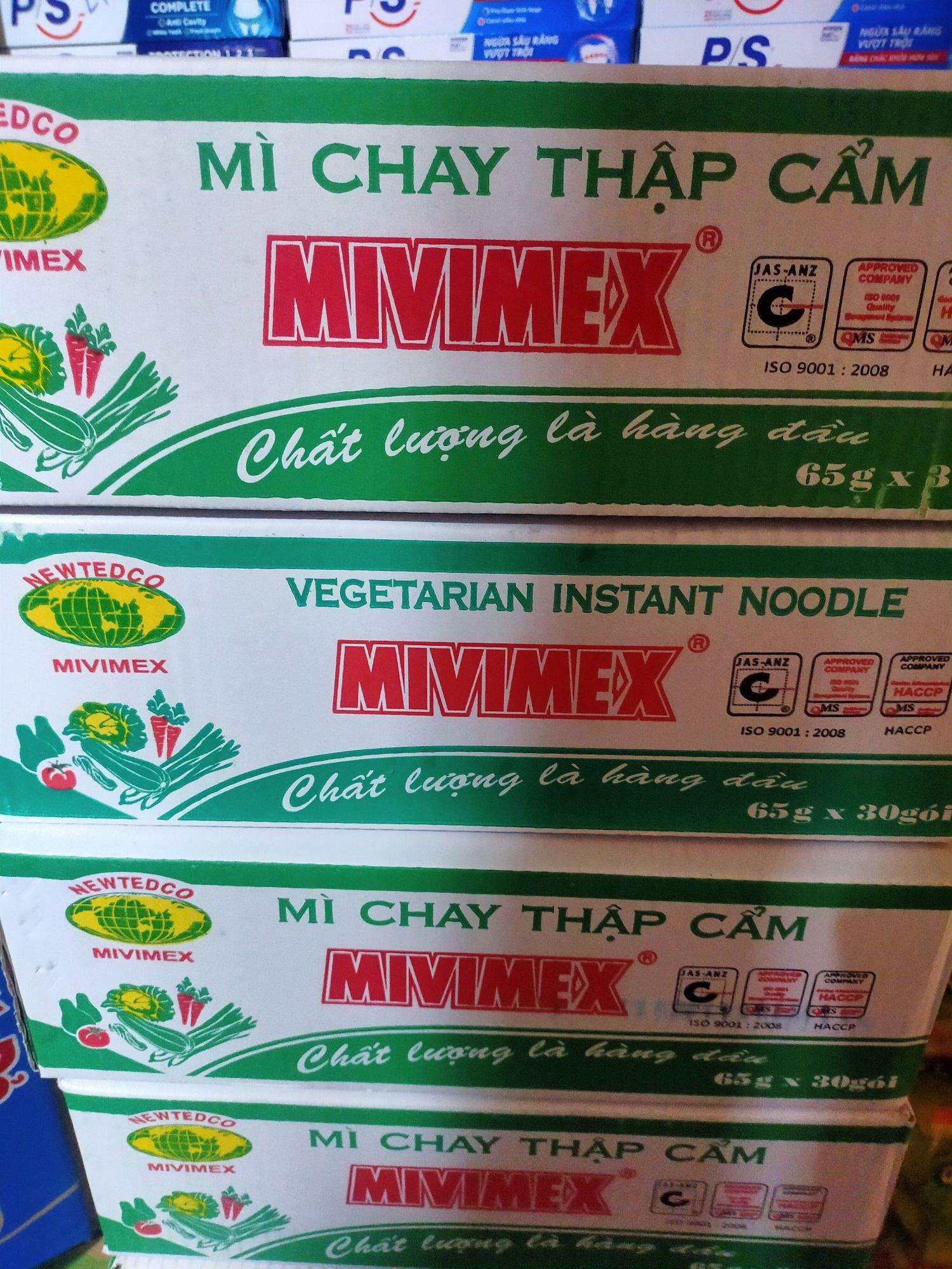 Mì chay Thập Cẩm (65g), thùng 30 gói