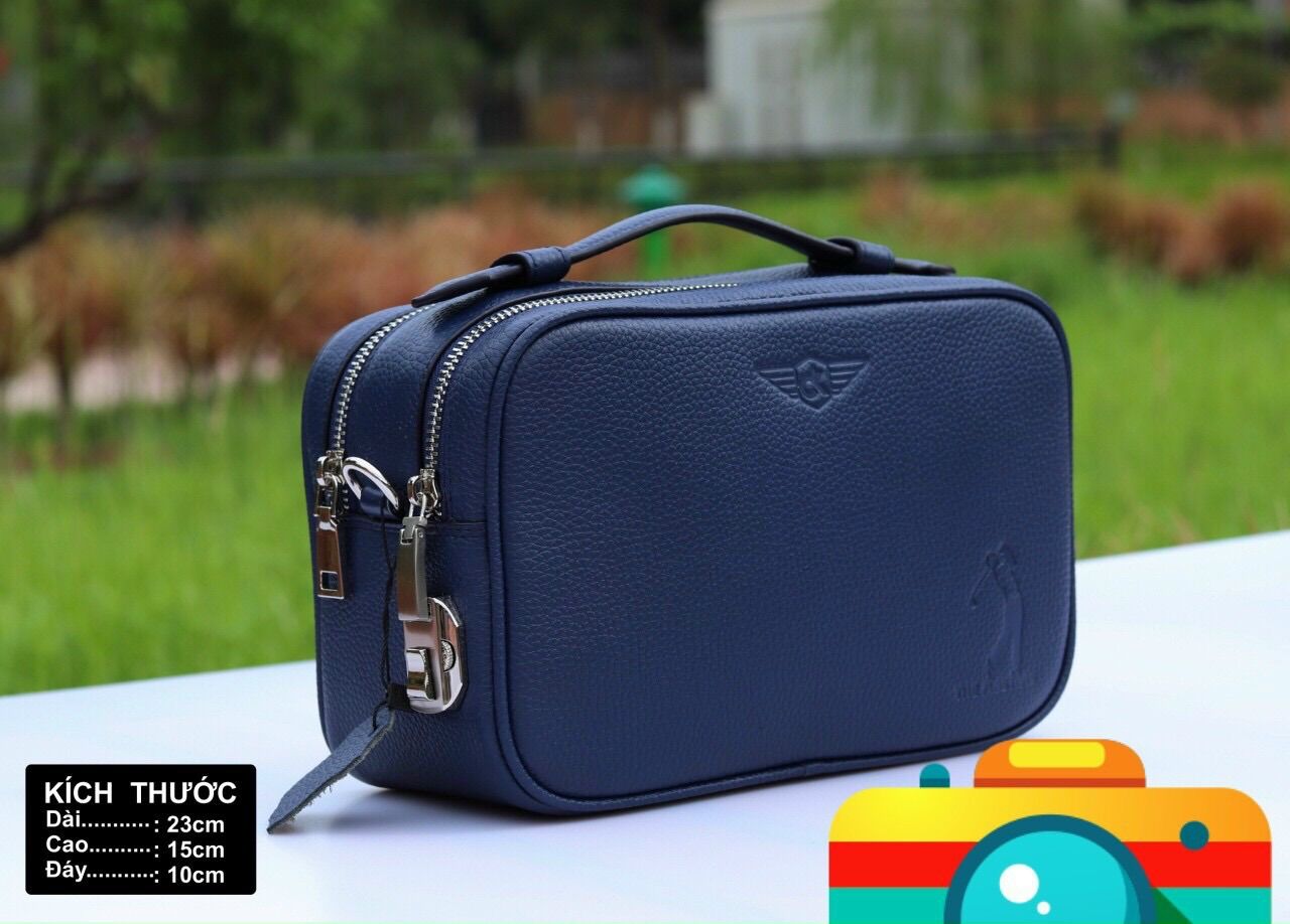 Túi golf cầm tây - golf bag - hàng thủ công chất da thật khoá mã số