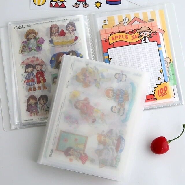 Sổ Lưu Trữ Stickers Bằng Nhựa Trong Mờ (Đọc kĩ mô tả)