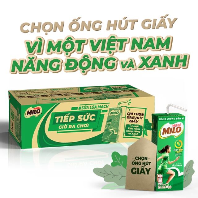 Sữa Milo lúa mạch thùng 48 hộp 180ml