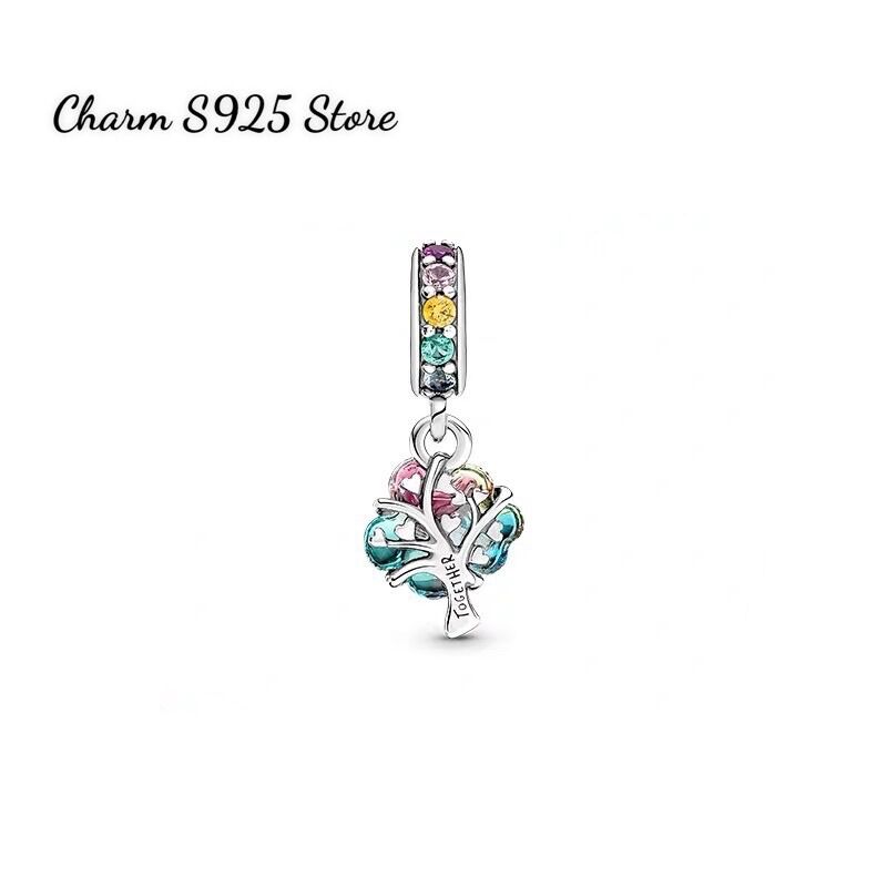 Charm pan ale treo cây cỏ may mắn bạc s925 cao cấp