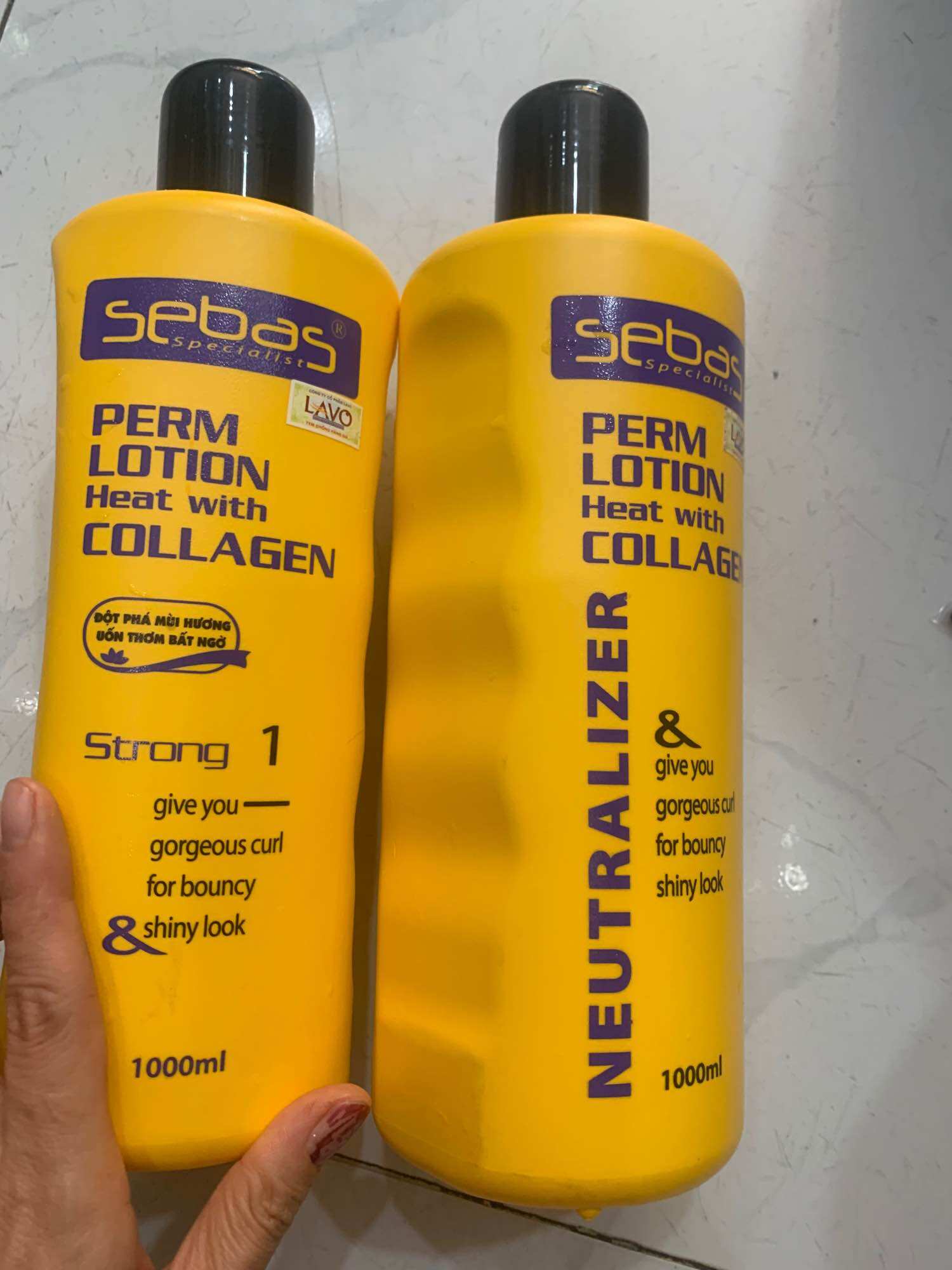 Thuốc Uốn Nóng Sebas, Uốn Setting Sebas 1000ml *2