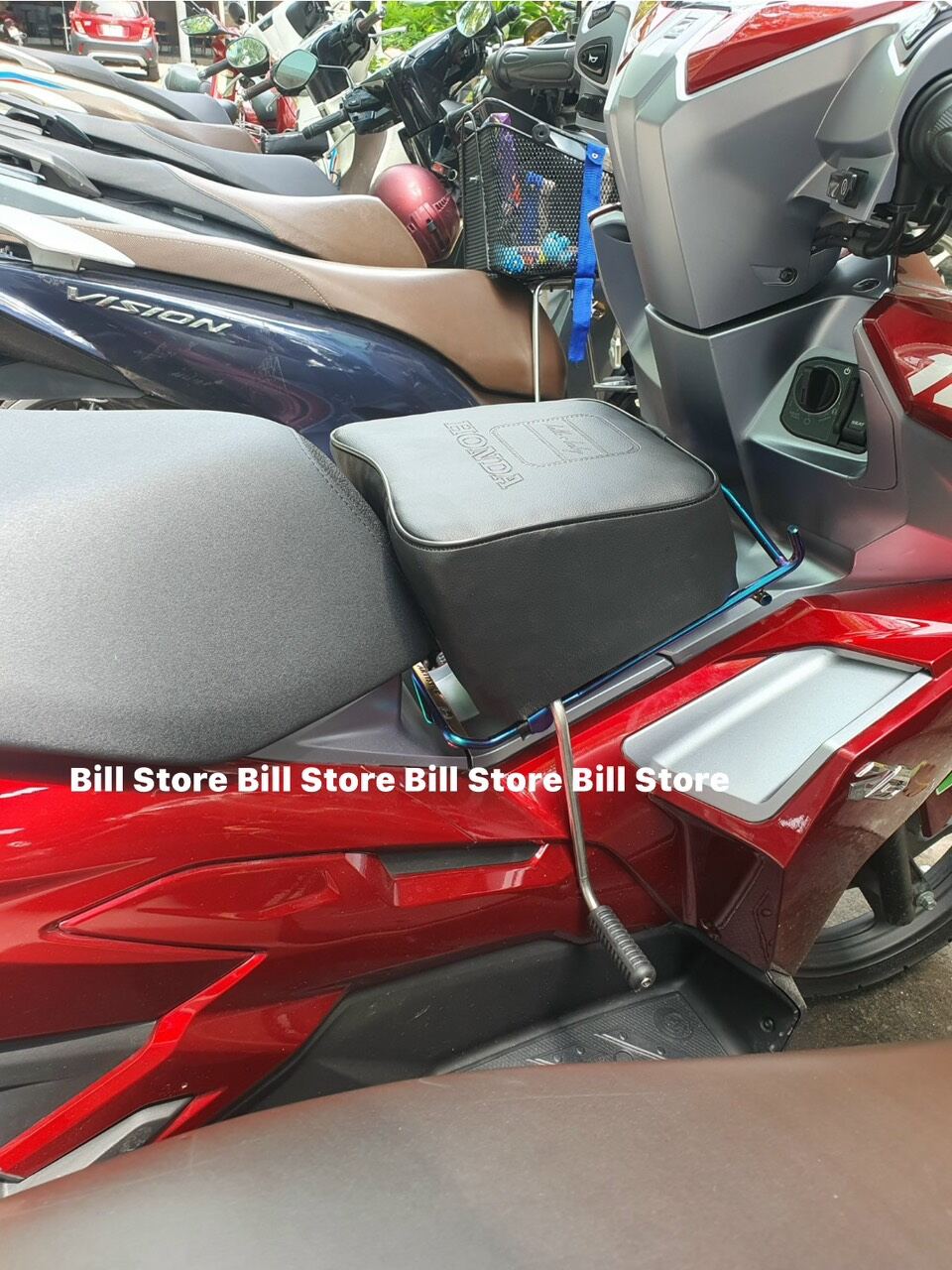 Ghế nệm đi xe máy cho bé xe airblade, pcx