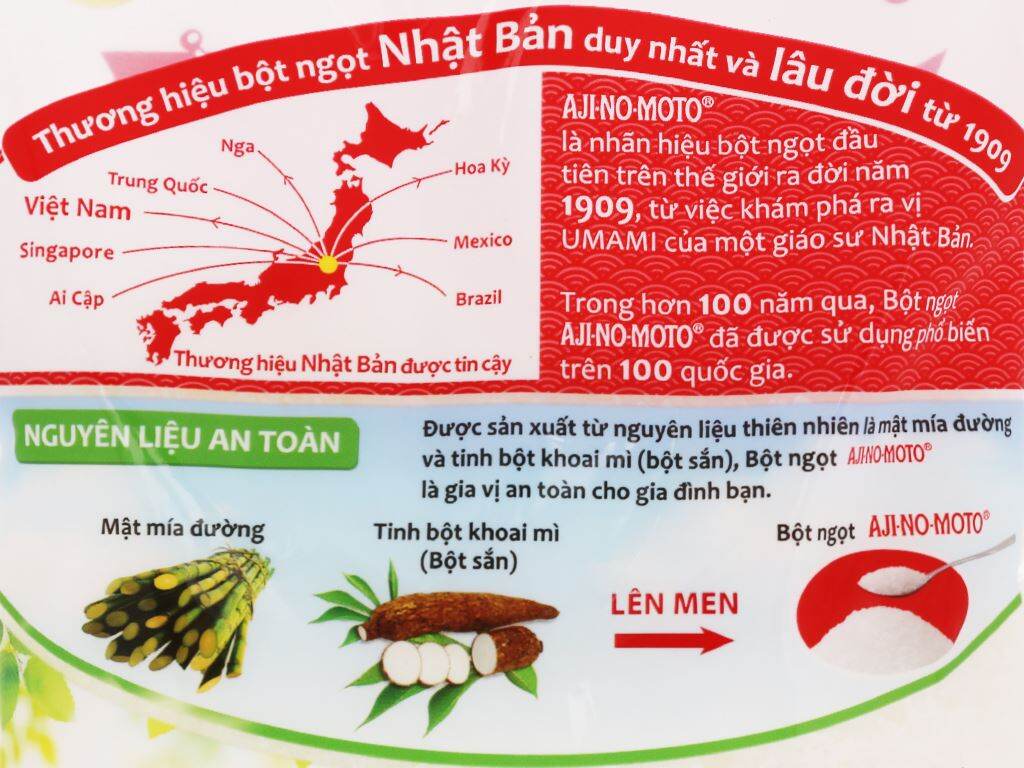 Bột ngọt hạt lớn Ajinomoto gói 1kg