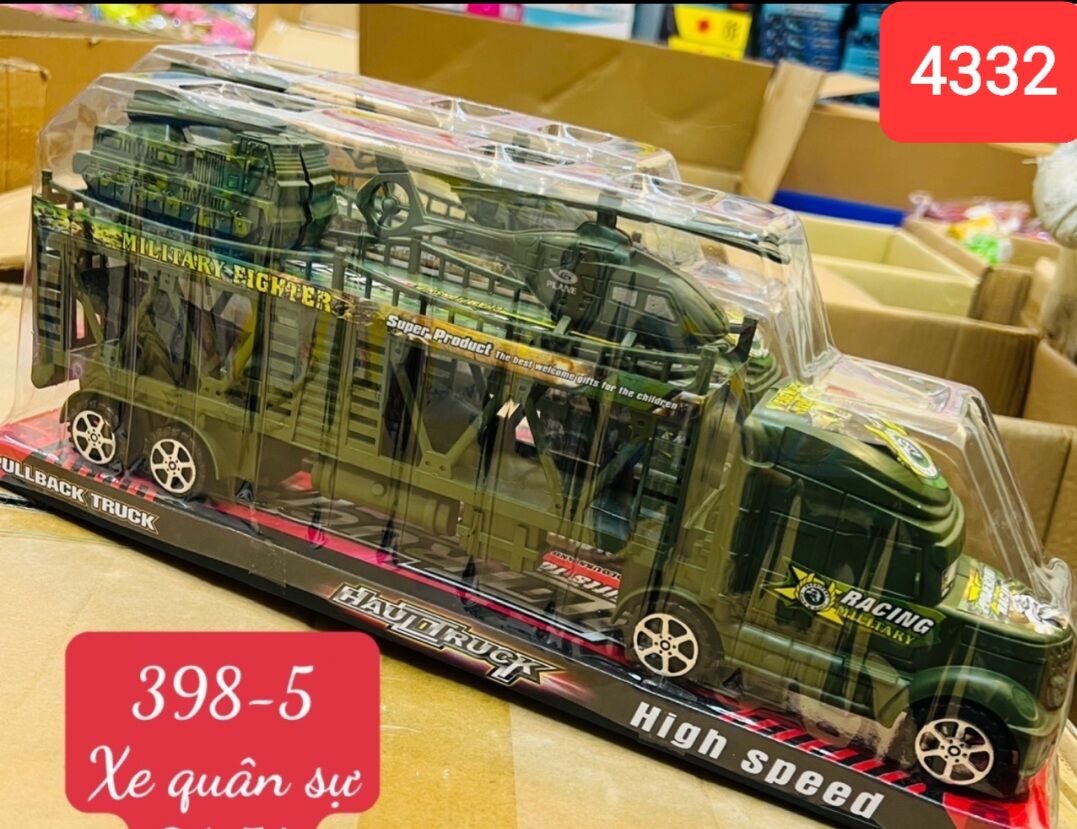 CT_ Xe tải chở xe quân sự đồ chơi