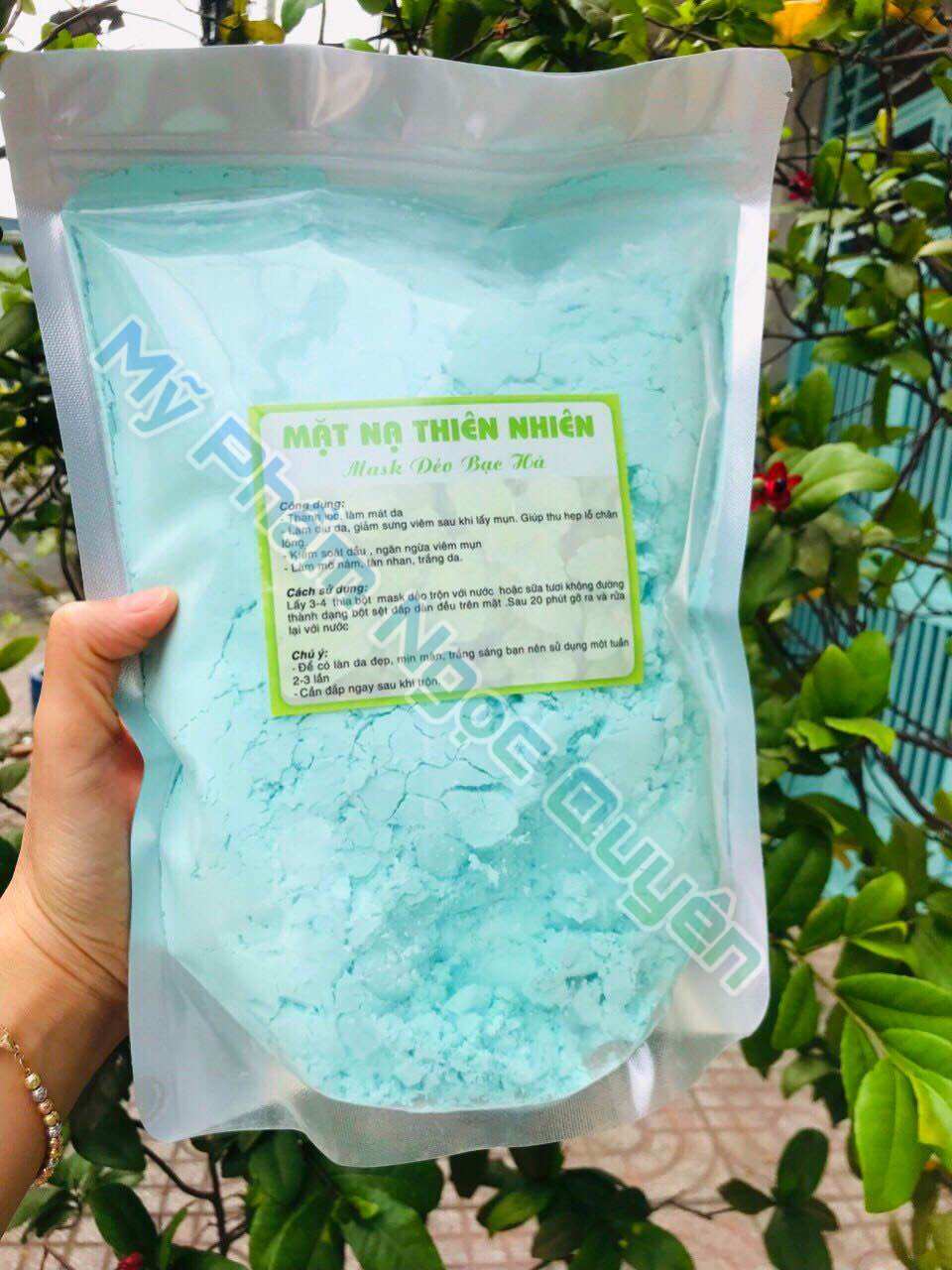 Bọt Dẻo Loại 1, Bột Mặt Nạ Bạc Hà -Bột Collagen Bạc Hà Dẻo Gói 1Kg
