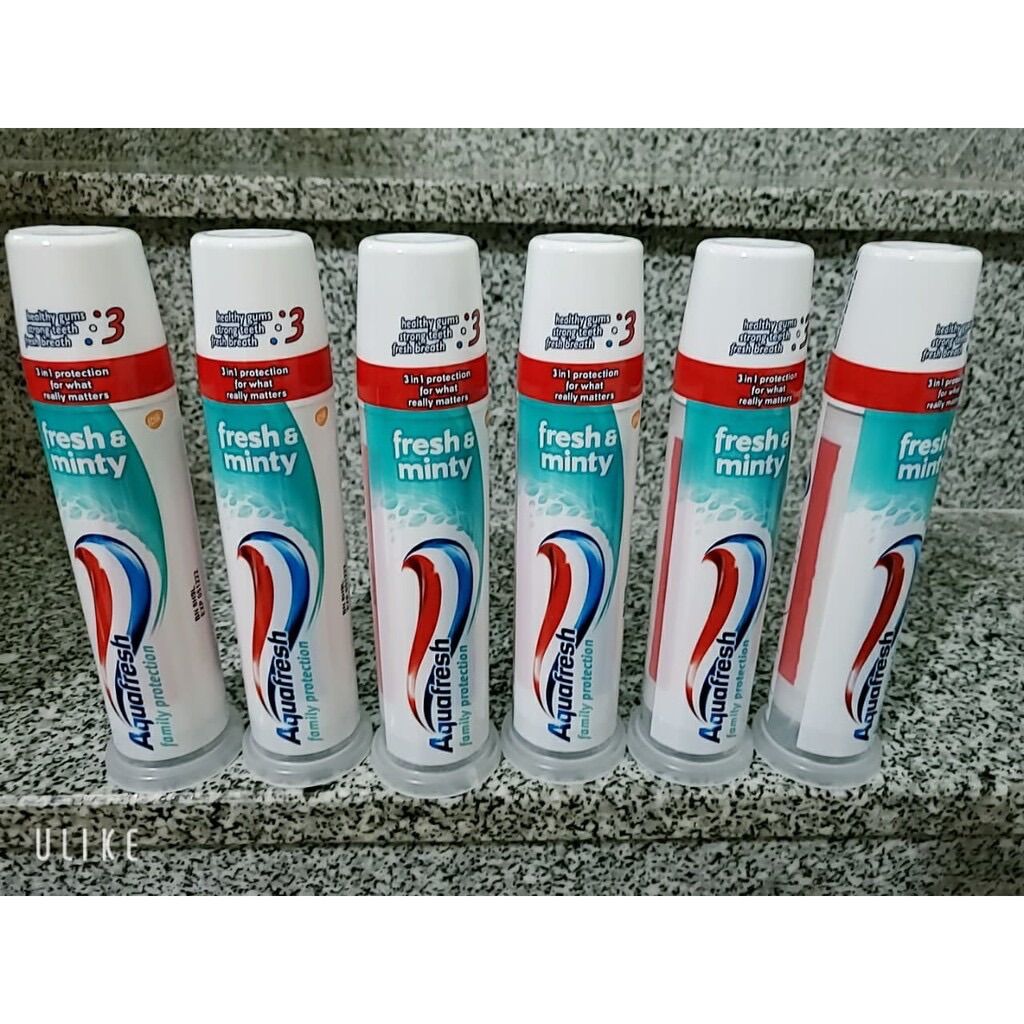 Kem đánh răng Aquafresh làm trắng sáng răng sạch mảng bám thơm miệng
