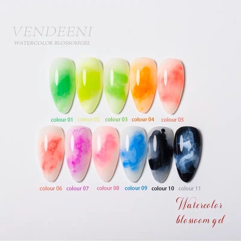 SET CỒN LOANG MÀU NEON VENDEENI 12 CHAI