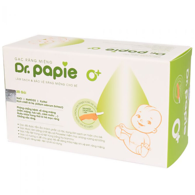 Gạc răng miệng Dr.papie (30 gói/hộp)