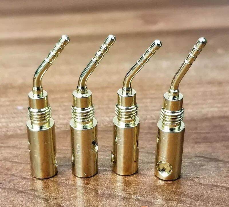 Cặp Giắc Loa Mỏ chim cứng đồng nguyên chất