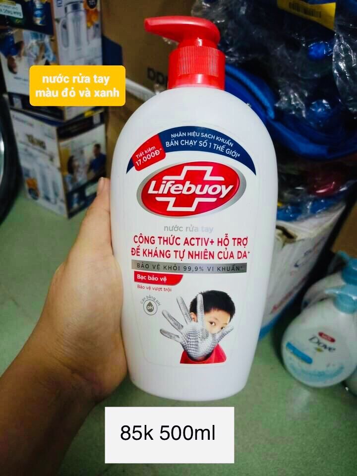 Xà bông rửa tay diệt khuẩn lifebuoy 500 ml