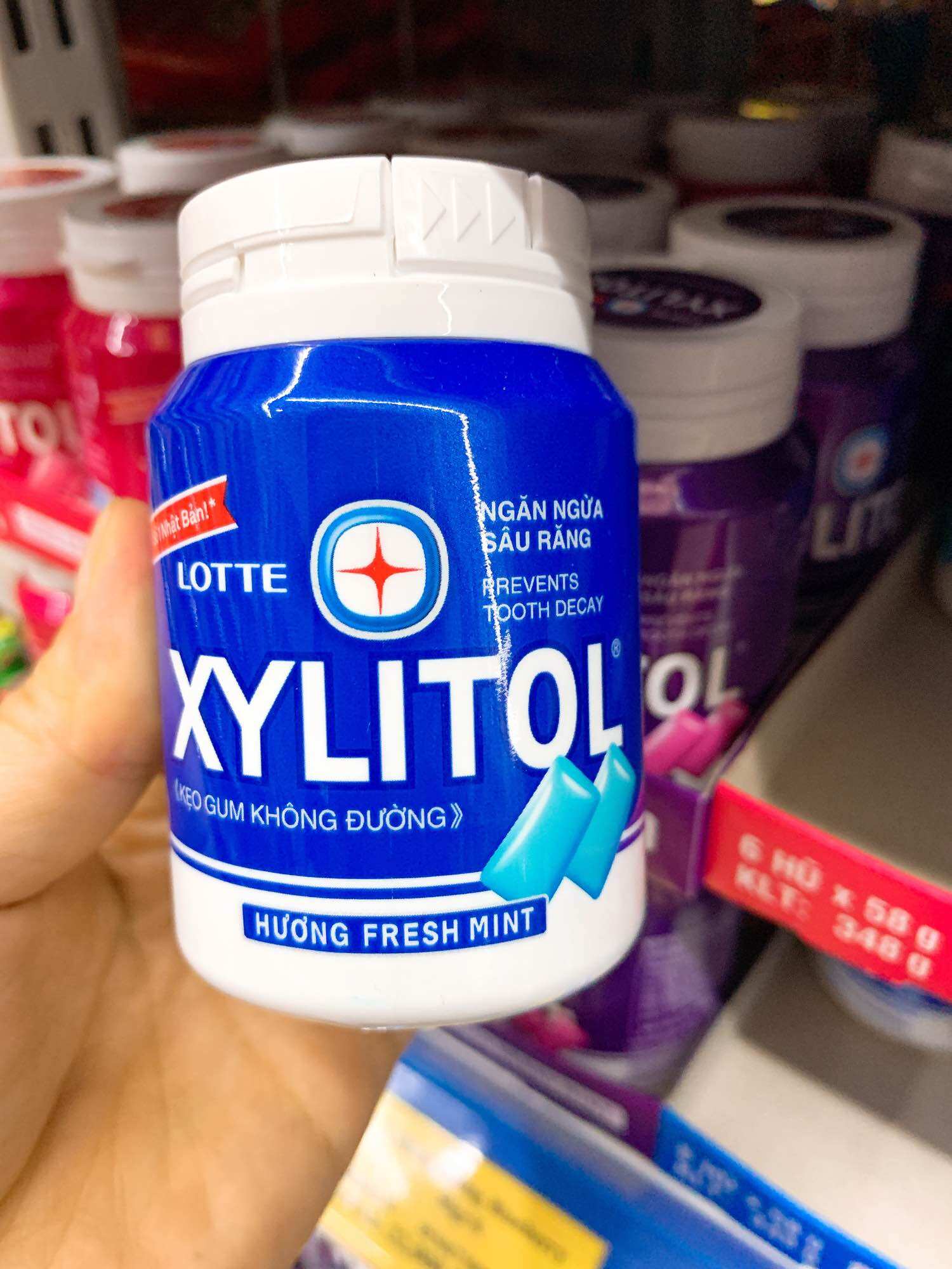 Kẹo cao su Xylitol 58g/6