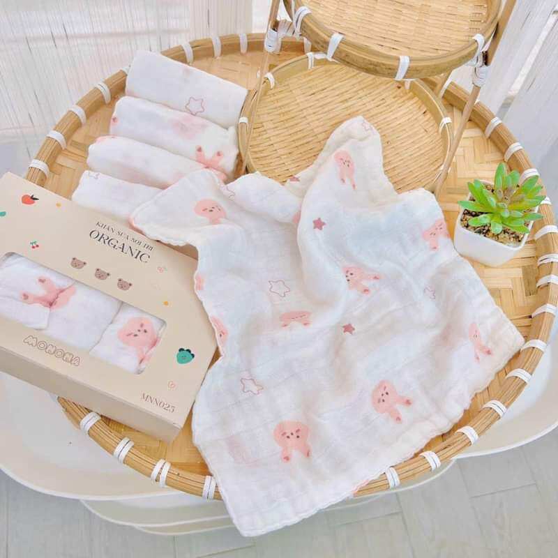 Khăn sữa sợi tre Monona Organic
