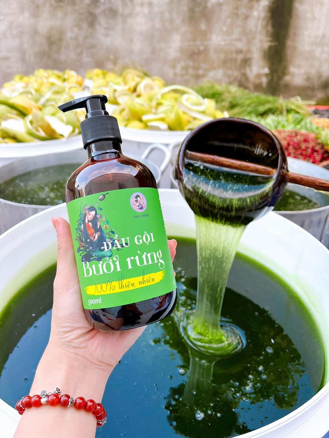 Combo Chăm Sóc Tóc Mộc Nhan - Sạch Gàu Giảm Rụng Kích Mọc Tóc