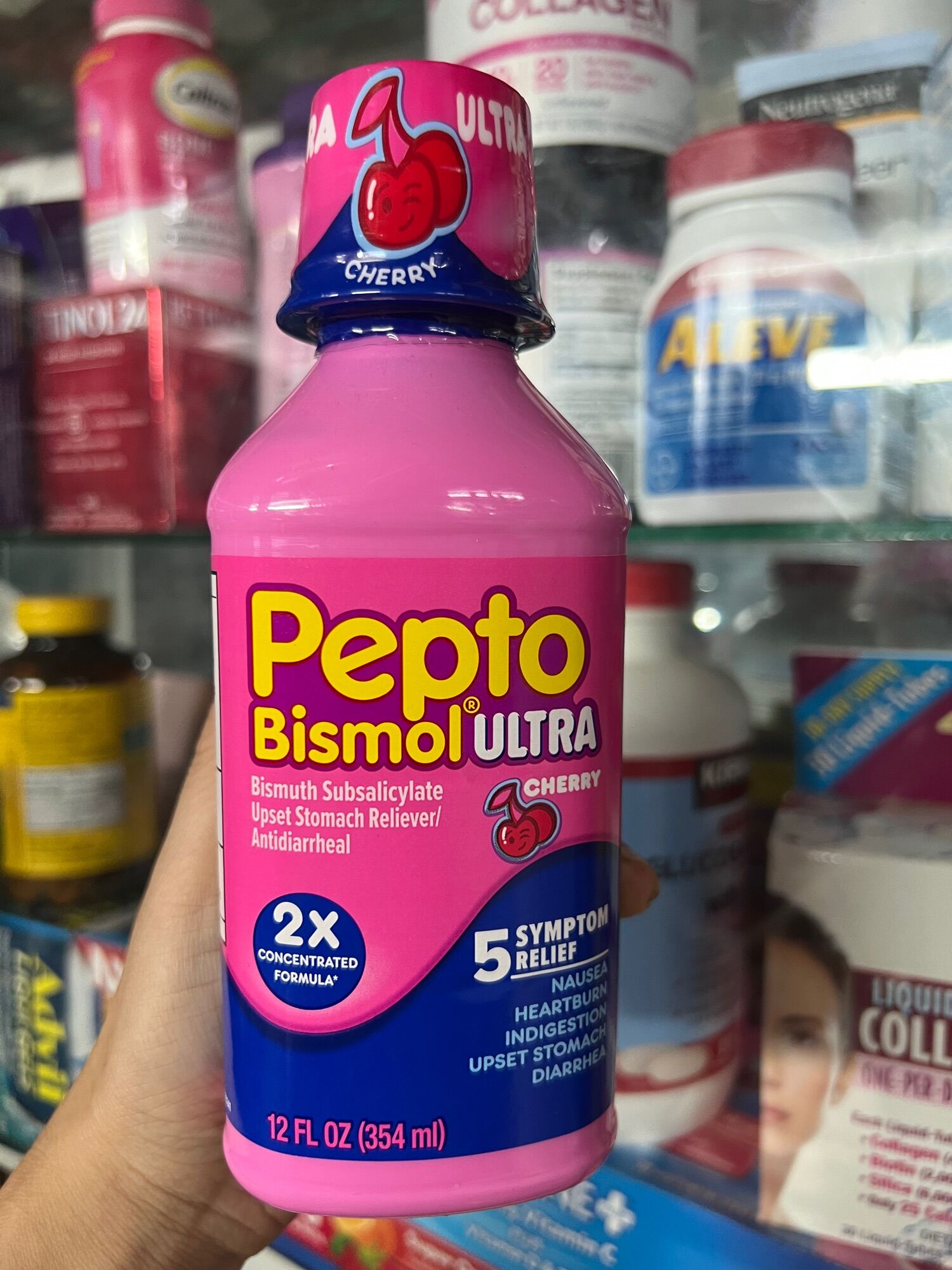 Siro pepto bismol 354ml - hàng mỹ chính hãng