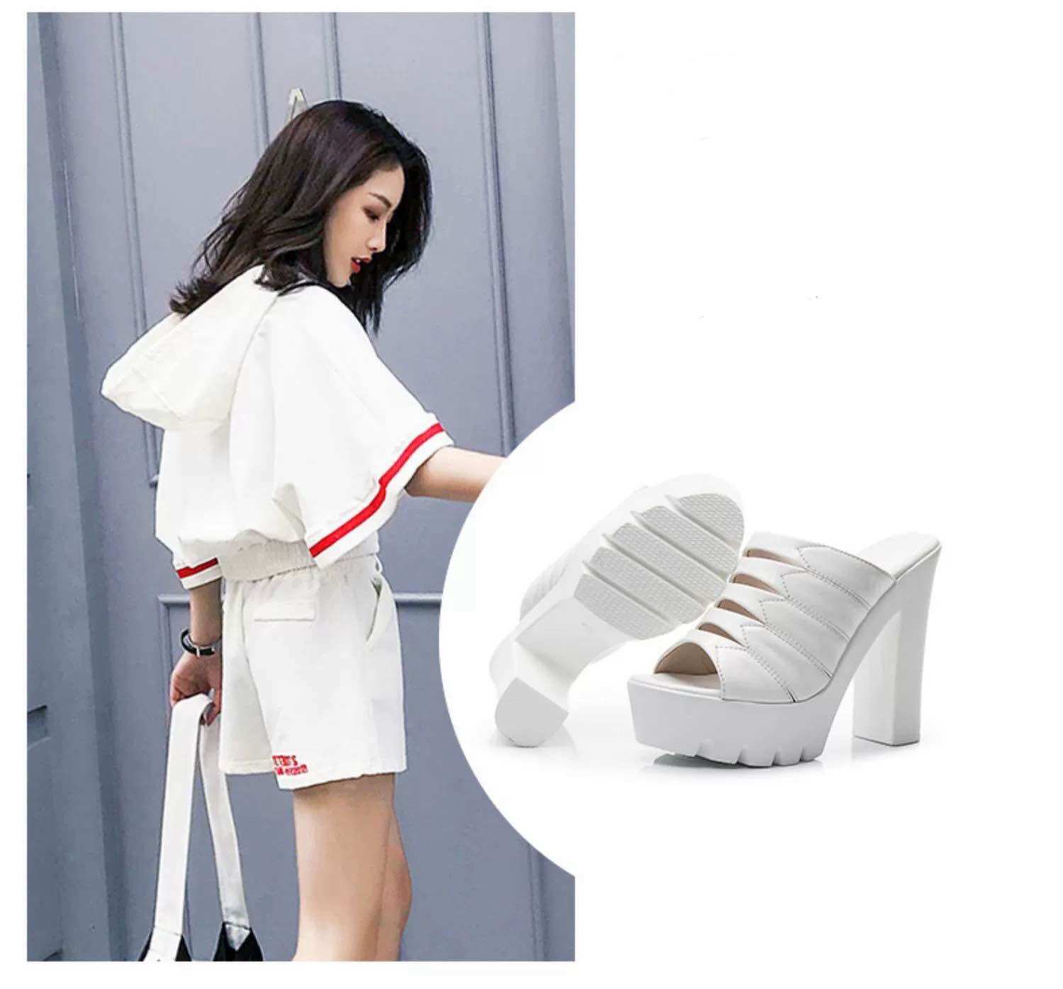 Dép cao gót nữ 12 phân đế đúc SIÊU NHẸ