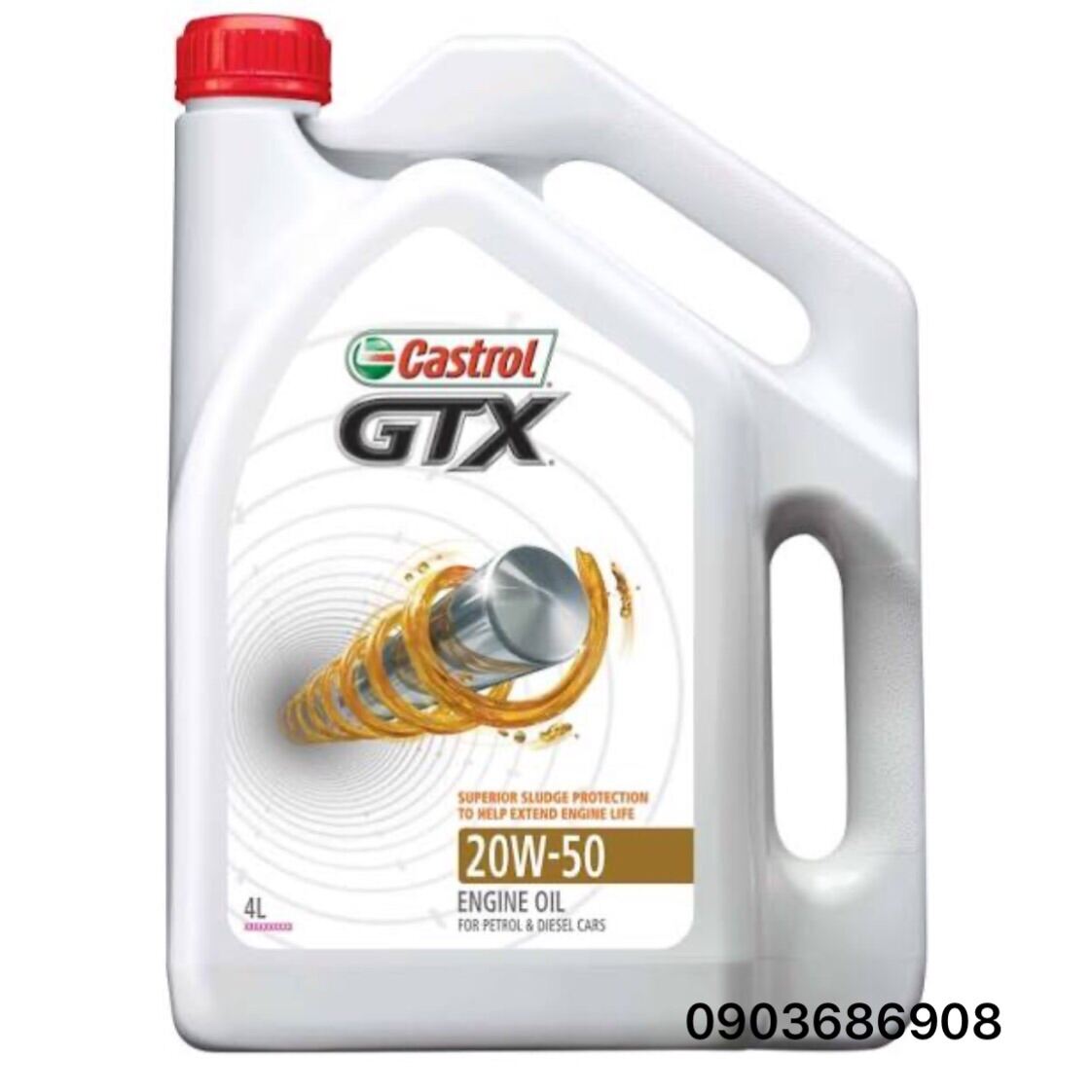 Nhớt castrol 4L 20w50 cho máy xăng máy dầu