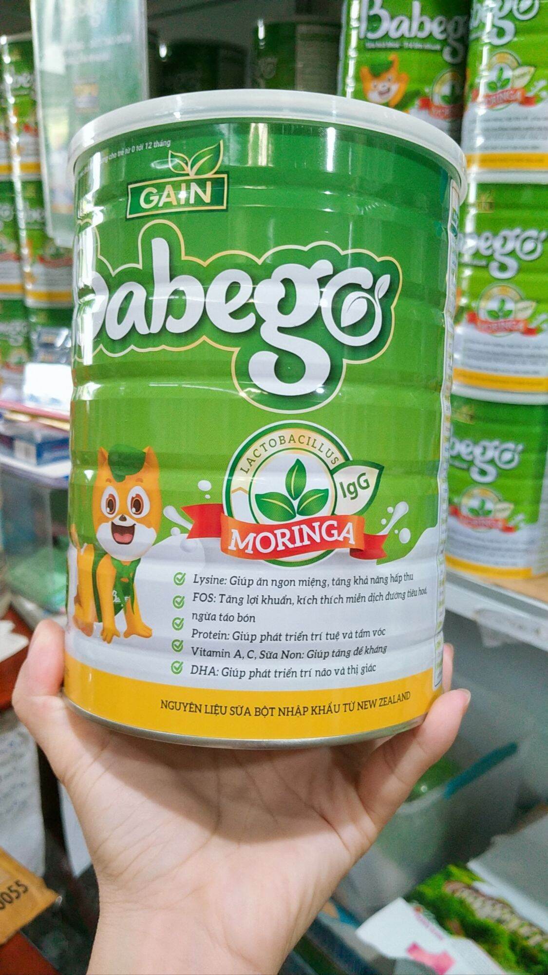 Sữa babego 400g date 2025 cho trẻ 0 đến 12 tháng tuổi