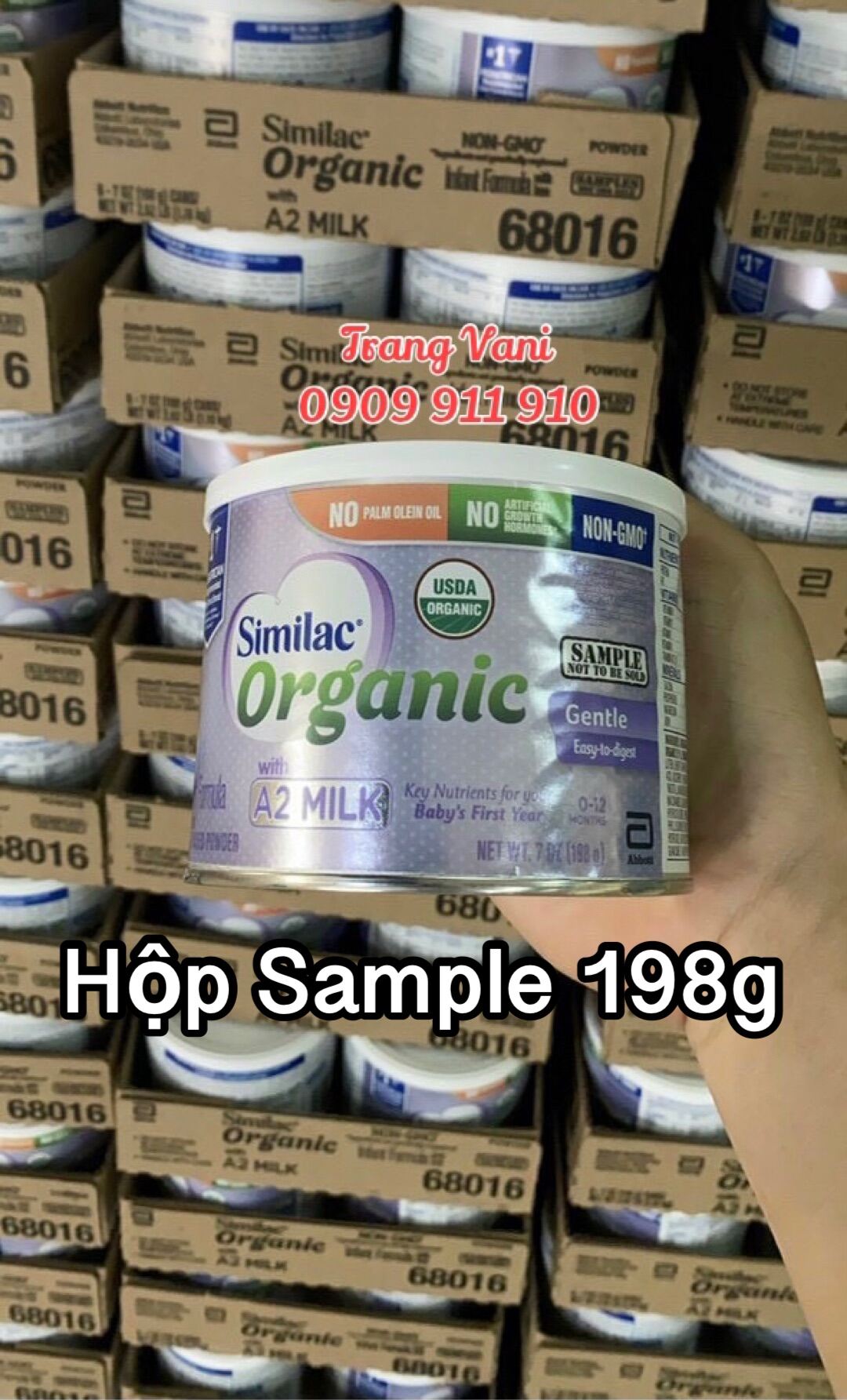 Sữa bột Similac Organic A2 Milk Non GMO nội địa Mỹ lon Sample 198g thumbnail