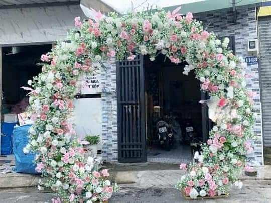 khung cổng bán nguyệt lắp ghép