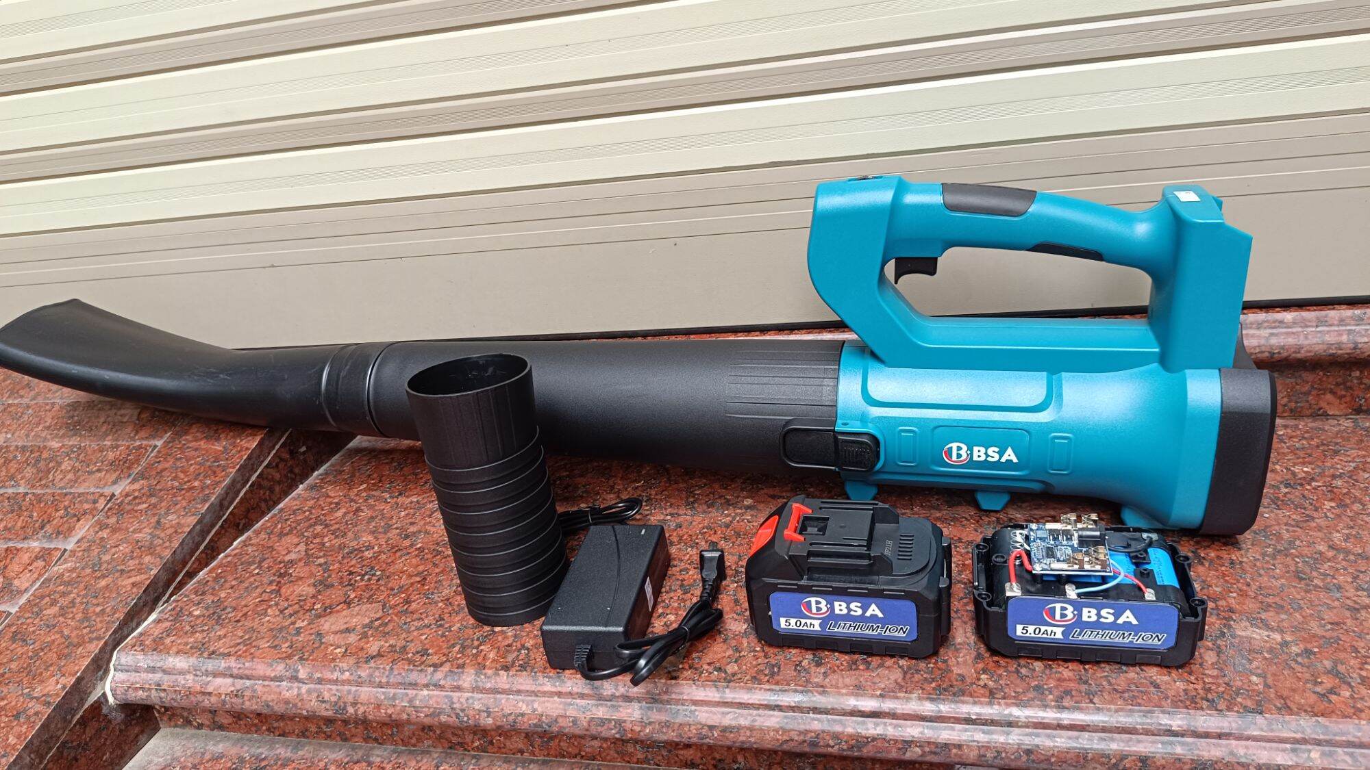 máy thổi bụi, thổi lá dùng pin BSA 21v cỡ đại