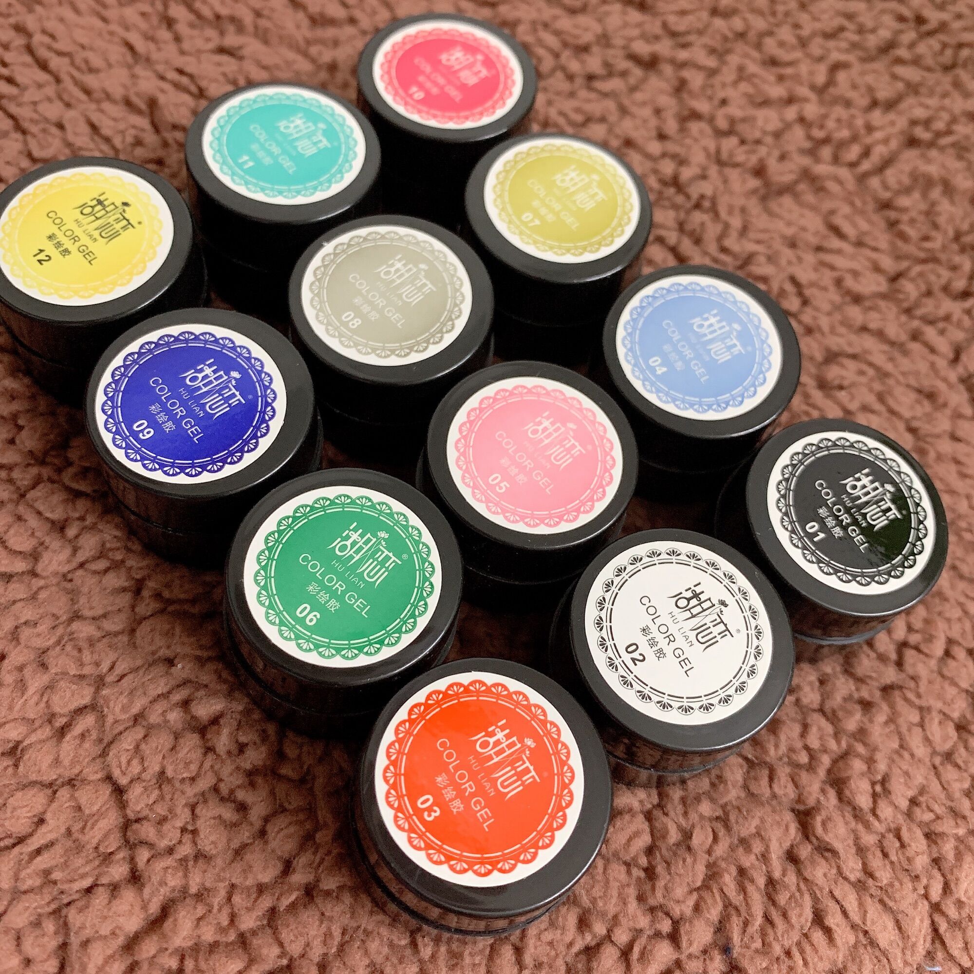 Gel vẽ hulian 12 màu