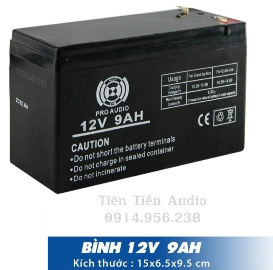 Bình ắc quy 12v 9ah cho loa kéo,cân điện tử,xe điện...