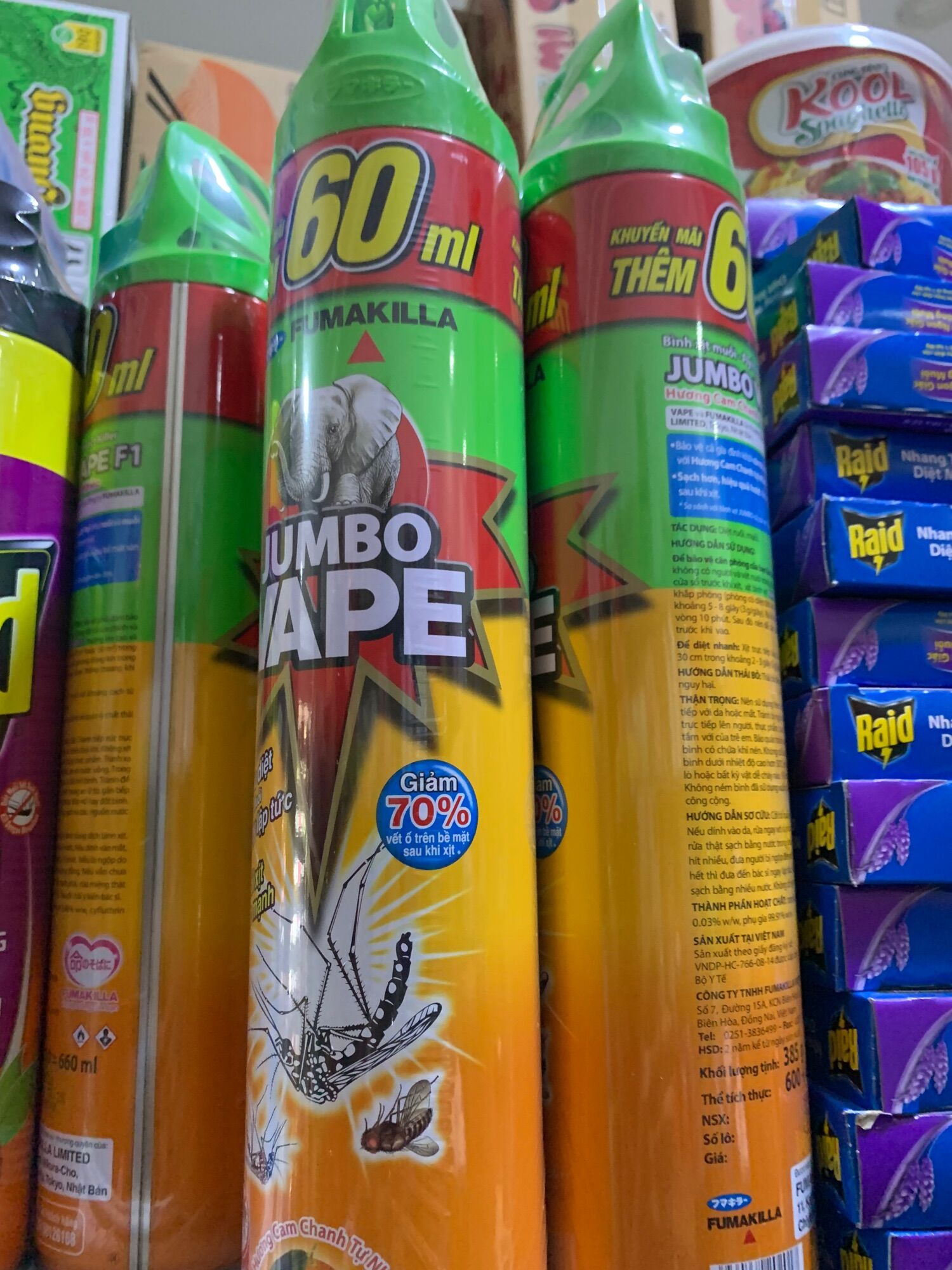 Xịt muỗi jumbo