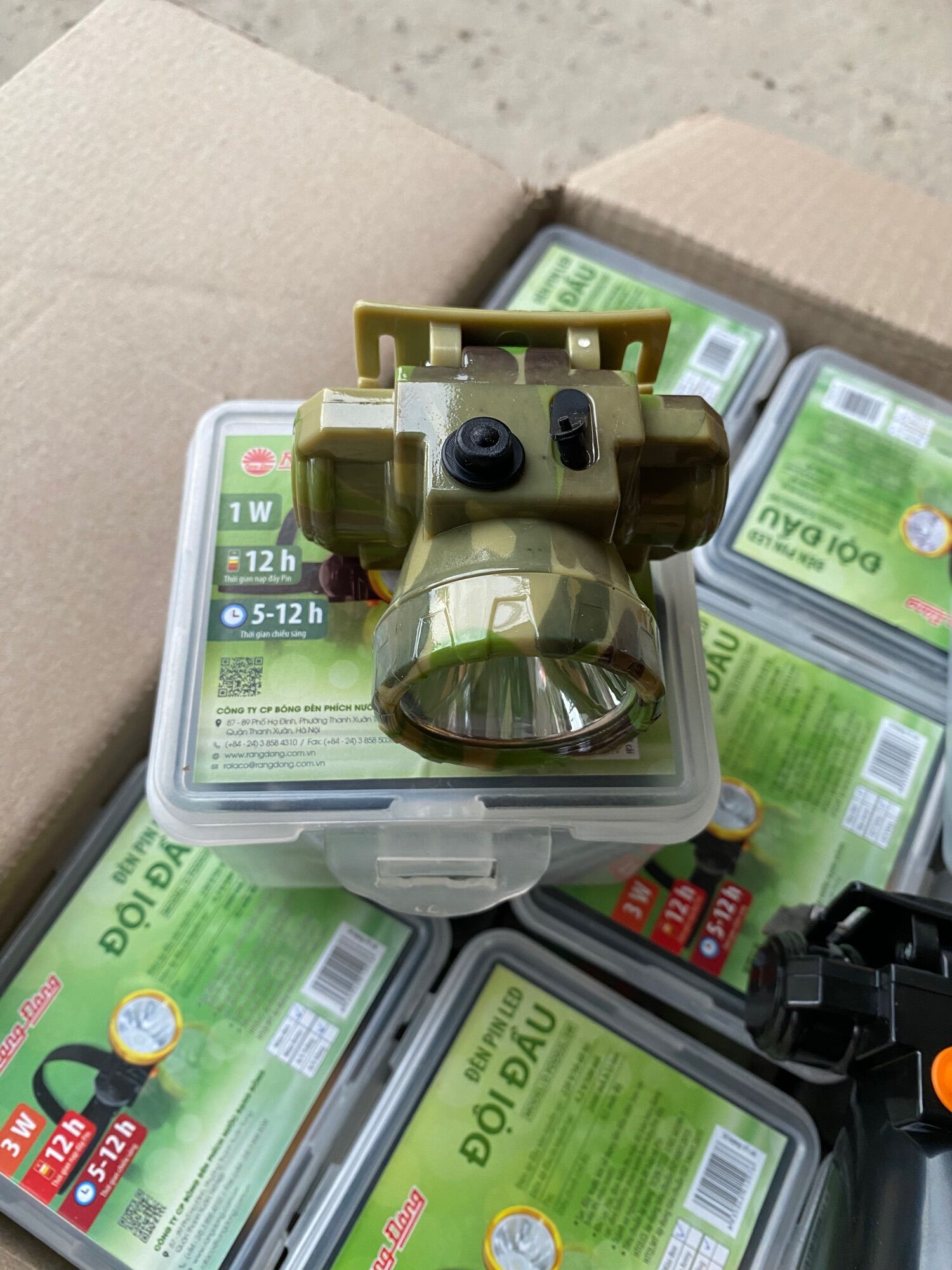 Đèn sạc đội đầu Rạng Đông 1W, 3W, 5W