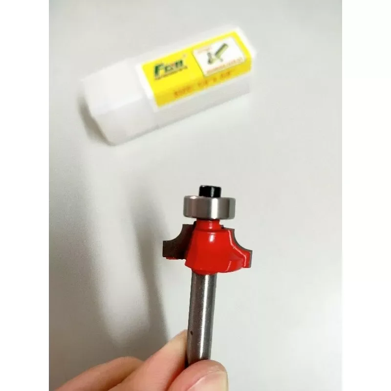 Mũi phay gỗ tròn góc cốt 6.35 đầu 6mm 1/4 x 1/4 hiệu Favi, mũi soi gỗ, router tròn góc