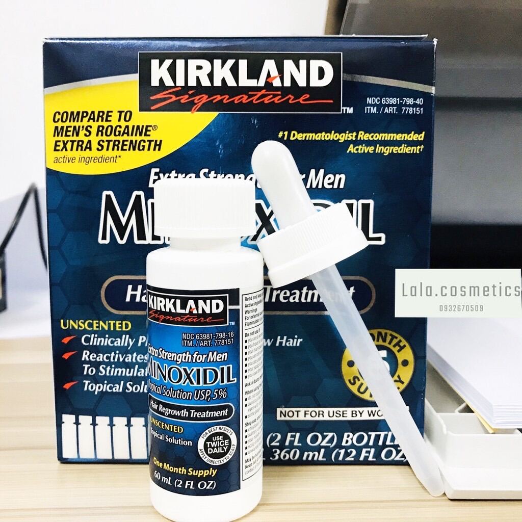 Kỉkland dung dịch Minoxidil 5% giúp mọc râu tóc, rụng & hói cho nam thumbnail