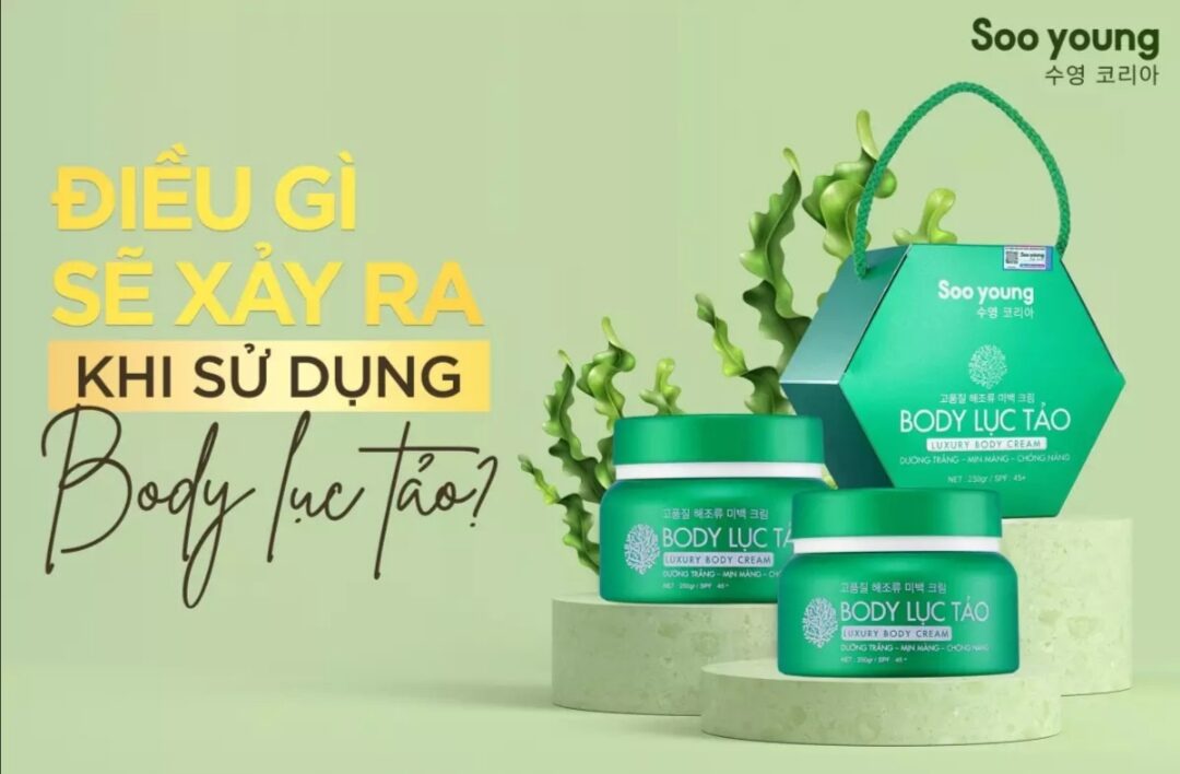 Kem body lục tảo soo young Hàn Quốc
