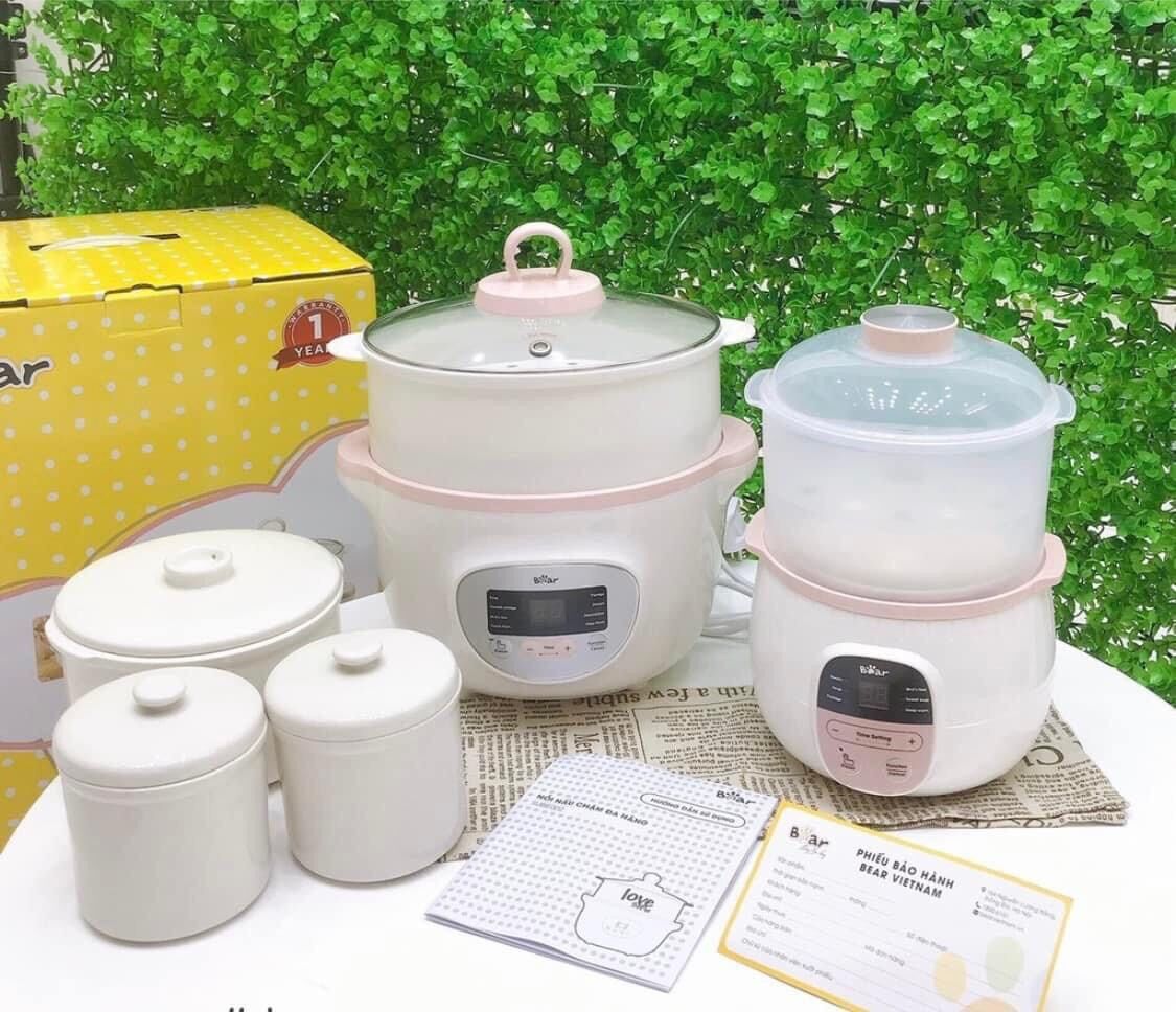 Thố sứ nồi Bear thố sứ 0,8l