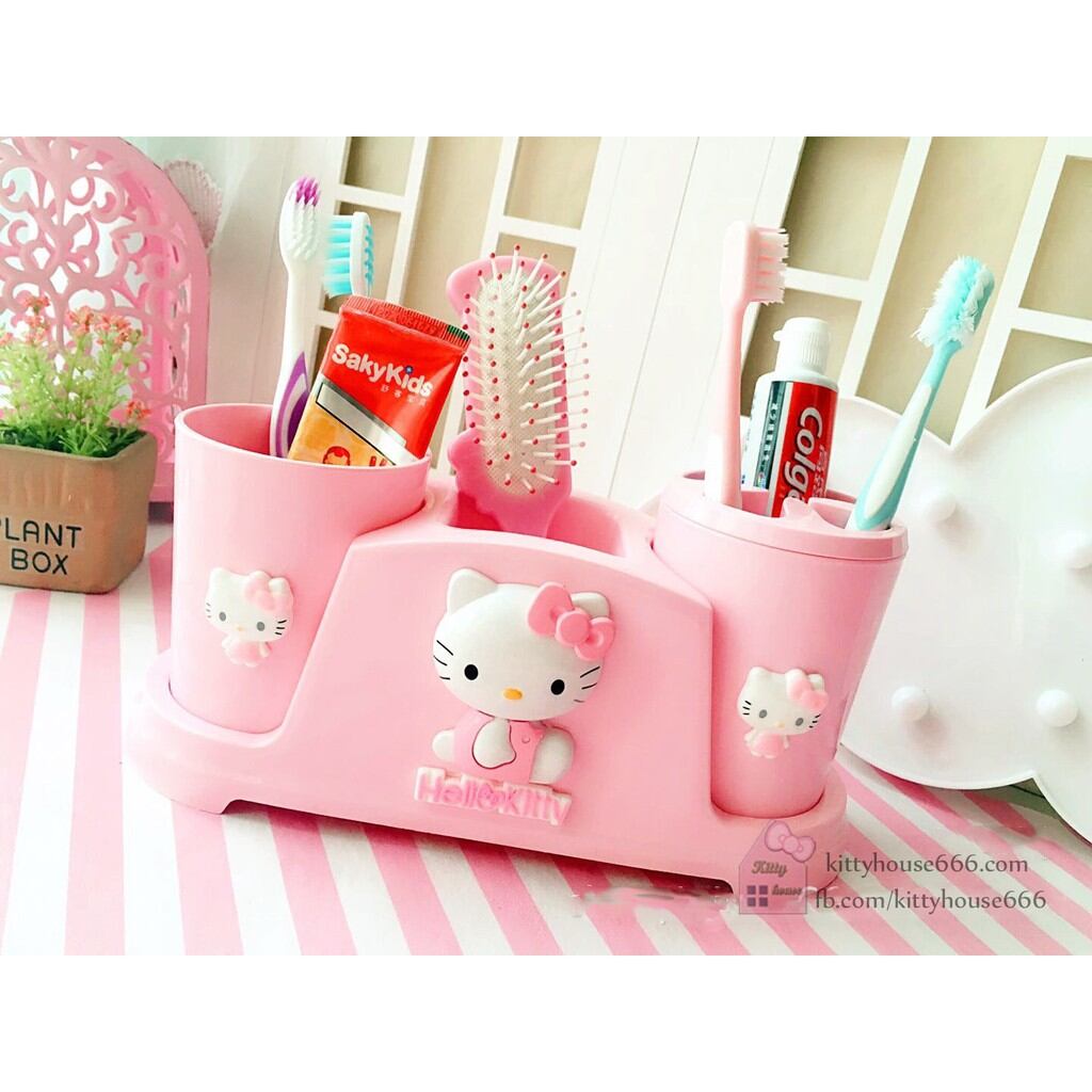 🌸CẮM BÀN CHẢI HELLO KÈM LY
