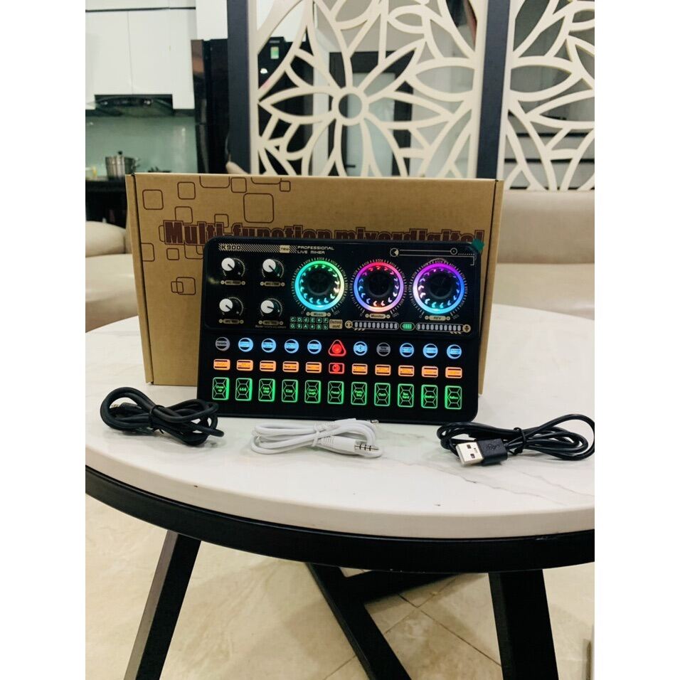 Sound Card K900 Thế Hệ Mới Nhất, Âm Thanh Sống Động, Bluetooth 5.1 Hiệu Ứng Vui Nhộn, Giả Giọng. Bảo Hành 12 Tháng