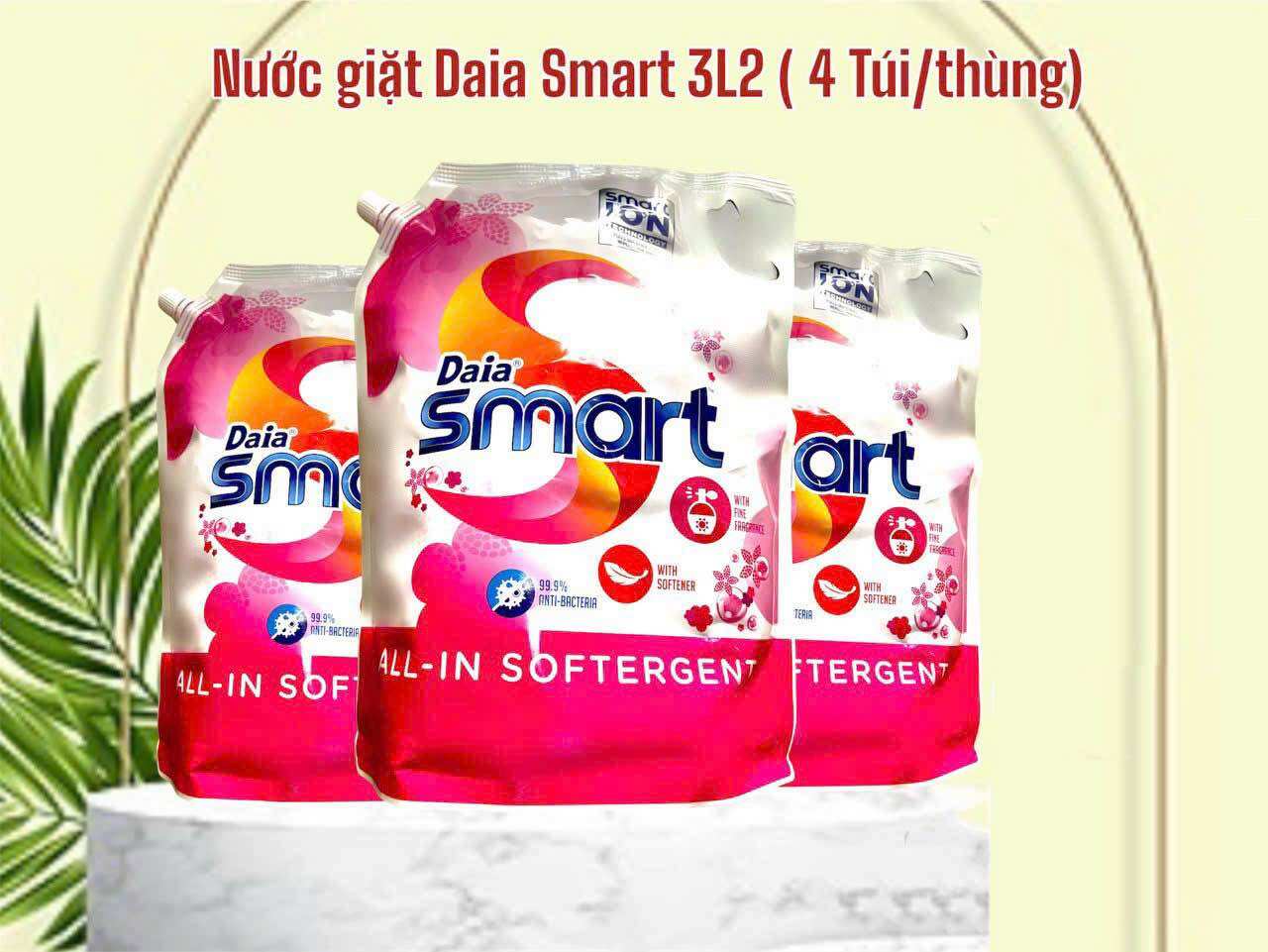 Nước giặt xả daia smart 3,2l