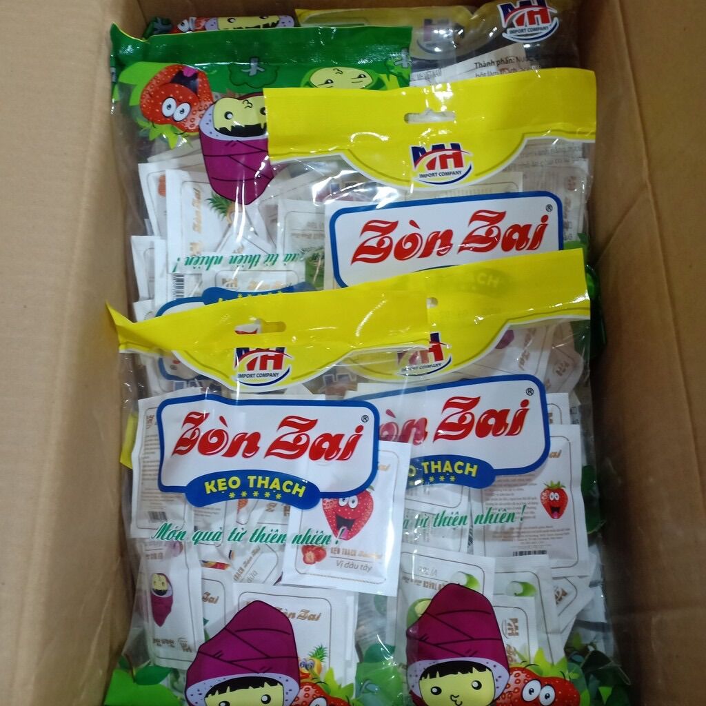 BỊCH THẠCH KẸO ZON ZAI HƯƠNG VỊ TRÁI CÂY(NGẪU NHIÊN)