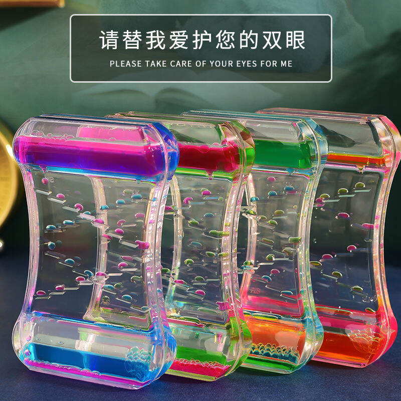 Dụng Cụ Thần Thánh Cho Người Đờ Sốc Giảm Áp Lực Nổi Tiếng Trên Mạng Kiểu Tiktok Đồ Trưng Bày Tính Giờ Hình Giọt Nước Lọc Dầu Chất Lỏng Sáng Tạo Màu Sắc Mơ Mộng