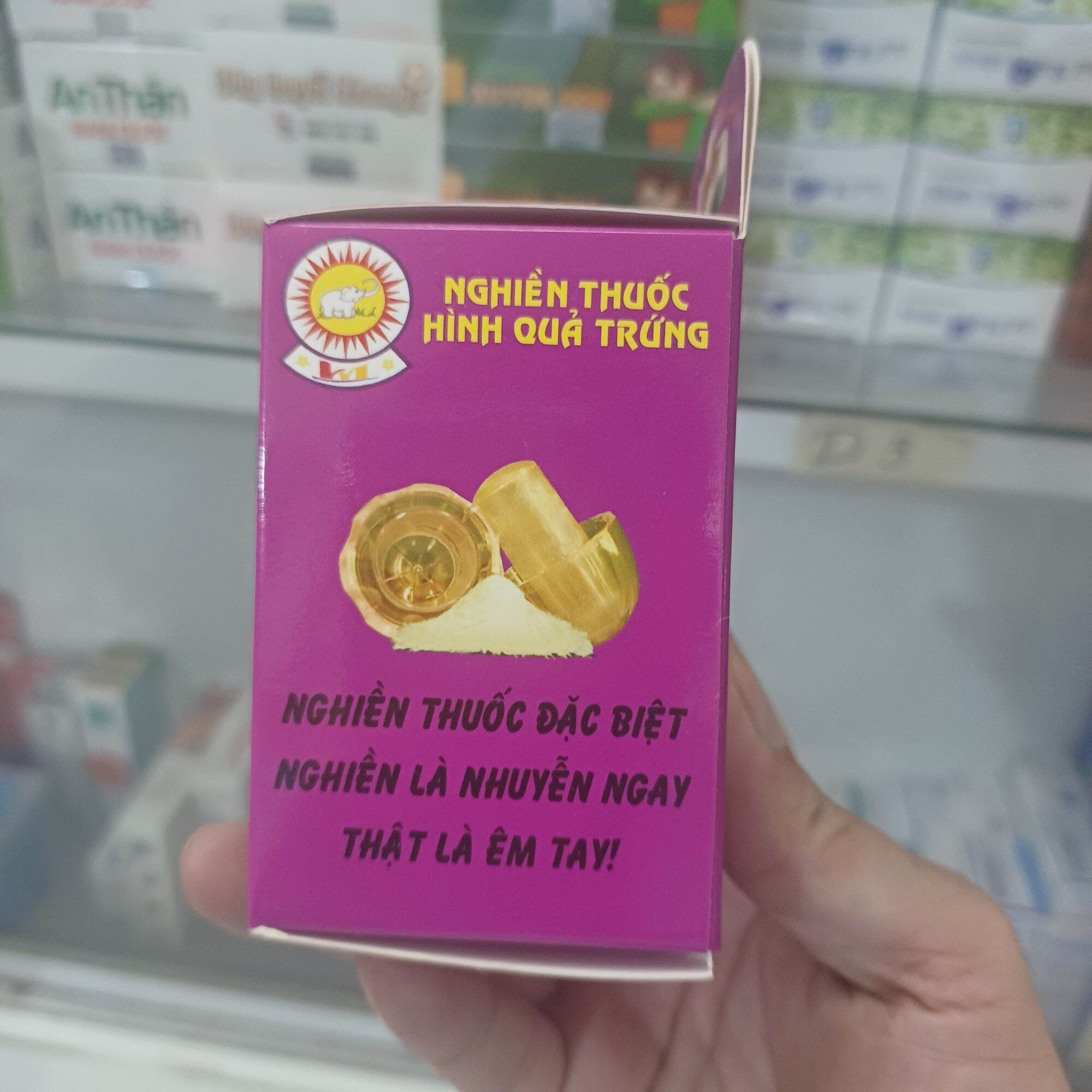Nghiền thuốc hình quả trứng