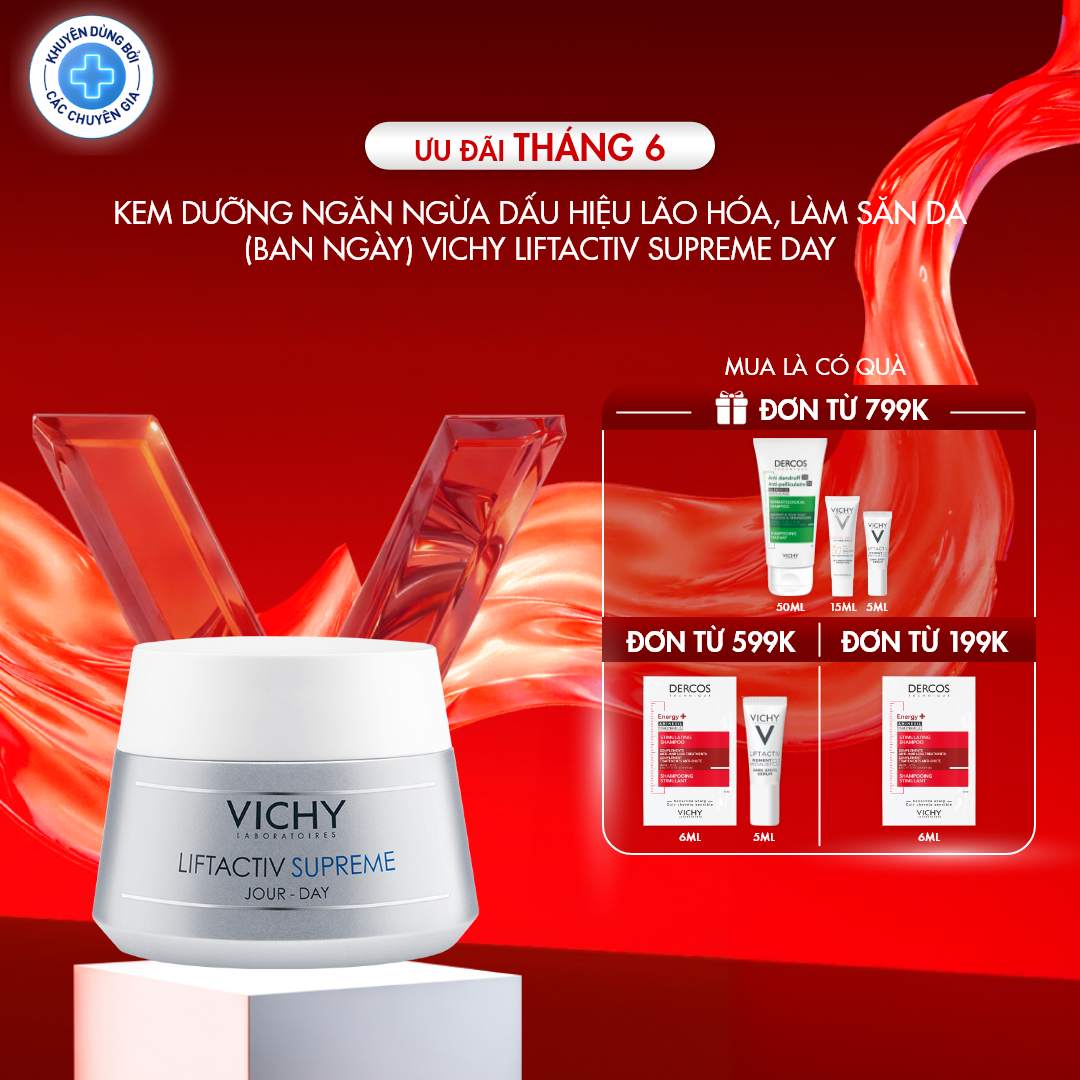 Kem dưỡng ngăn ngừa dấu hiệu lão hóa, làm săn da (ban ngày) Vichy Liftactiv Supreme Day