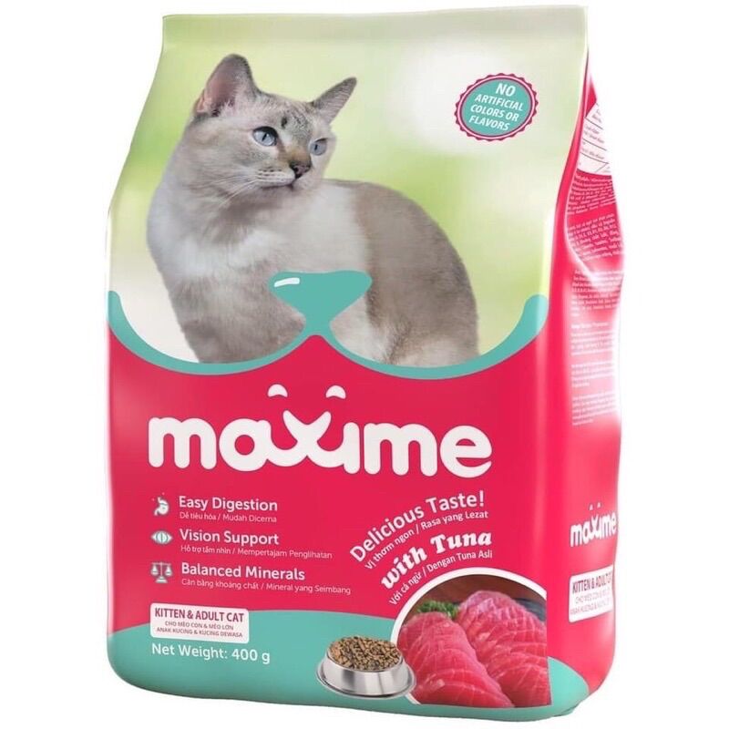 Hạt Cho Mèo Mọi Lứa Tuổi Maxime gói 400g