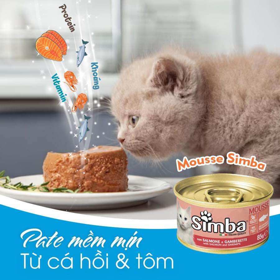 Pate Simba dinh dưỡng cao cấp cho chó mèo (Monge, Ý)