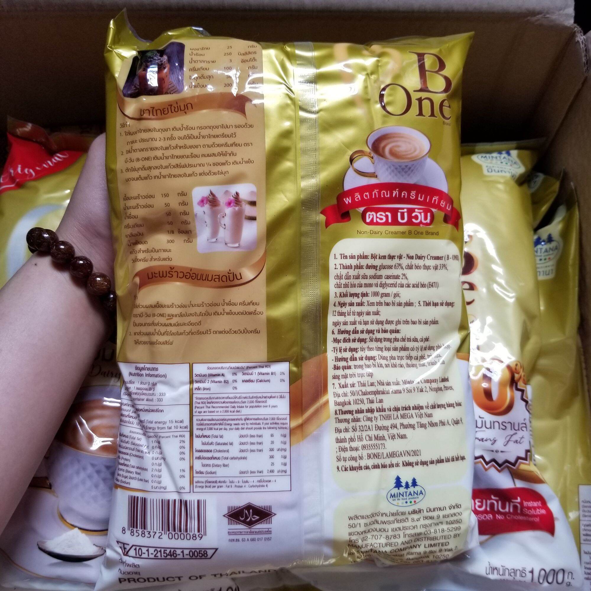 Bột Kem Béo B-ONE Pha Trà Sữa 1kg