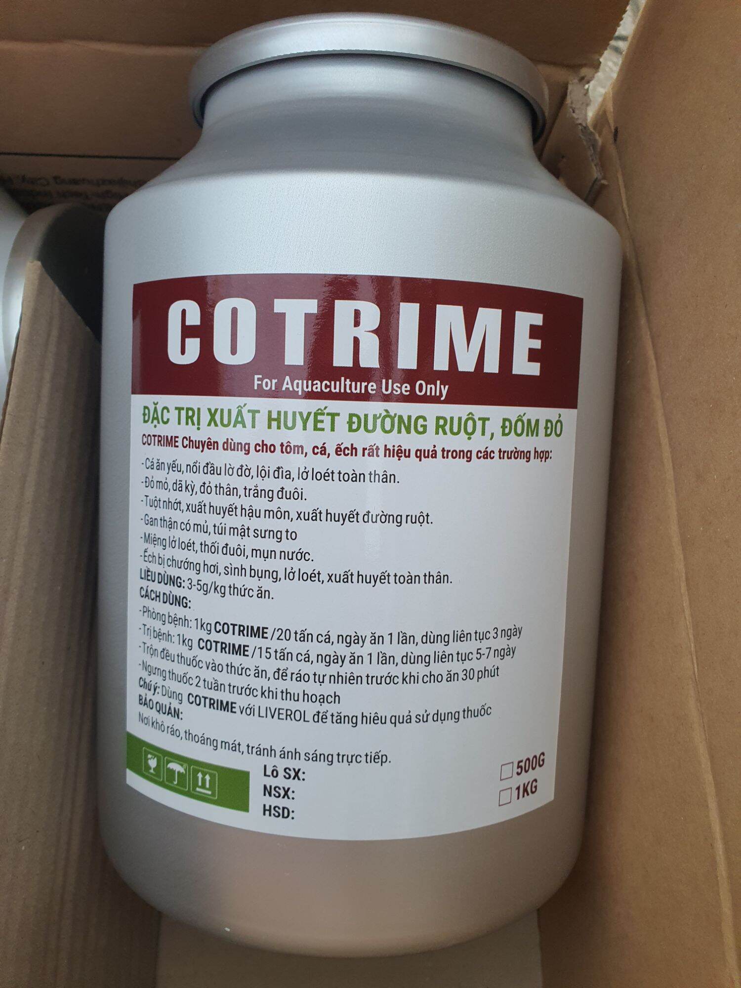 Cotrime cho tôm,cá,lươn, ếch