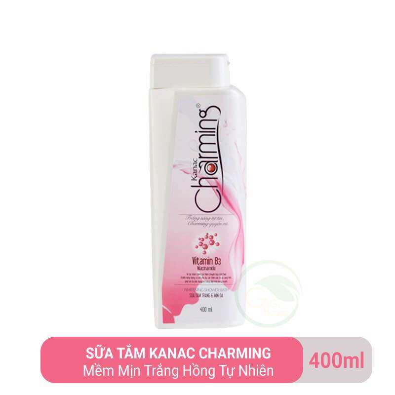 Sữa tắm dưỡng ẩm làm sáng - trắng da Kanac Charming | 400ml
